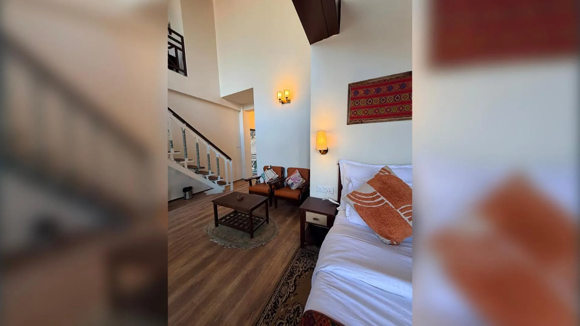 Bed in Heritage Satikva Resorts and Spa