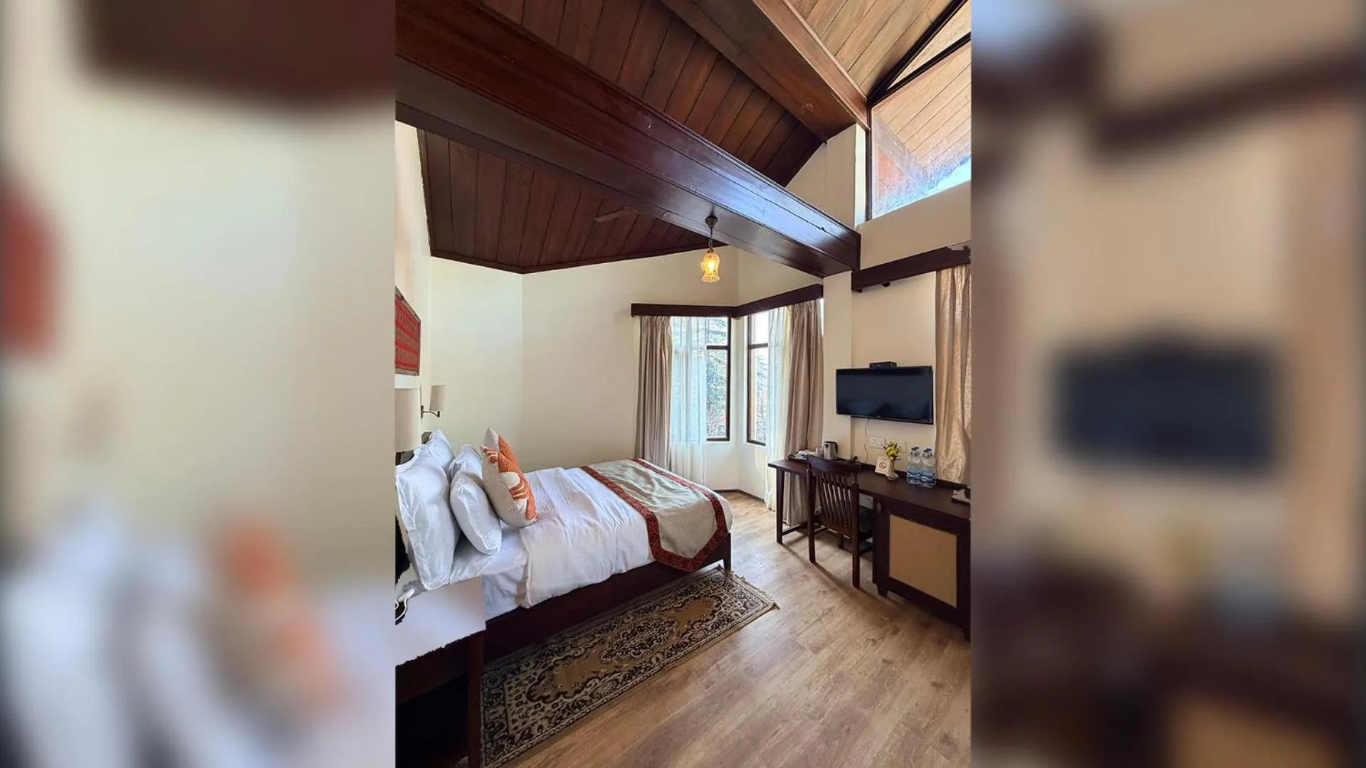 Bed in Heritage Satikva Resorts and Spa