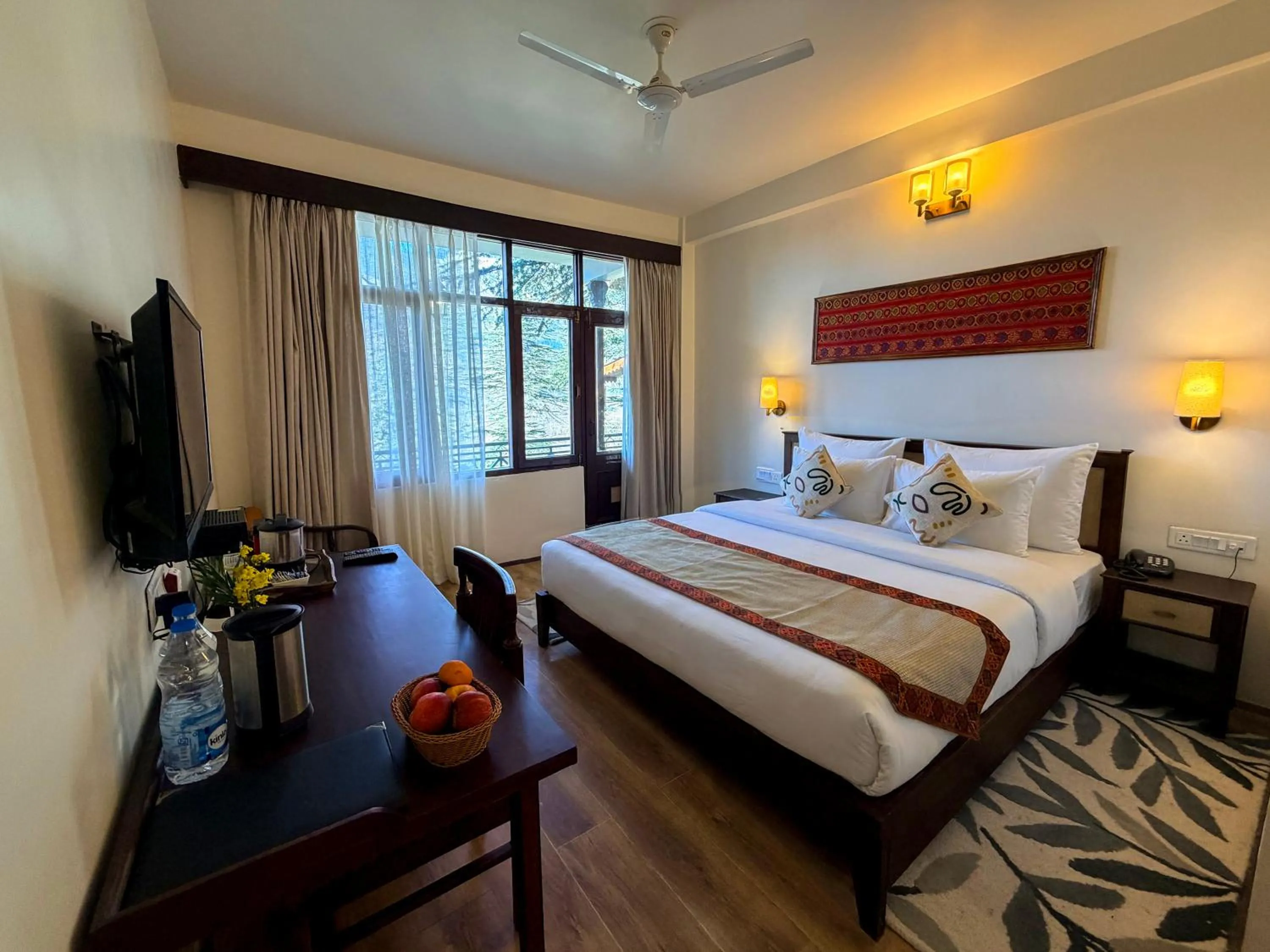 Living room, Bed in Heritage Satikva Resorts and Spa
