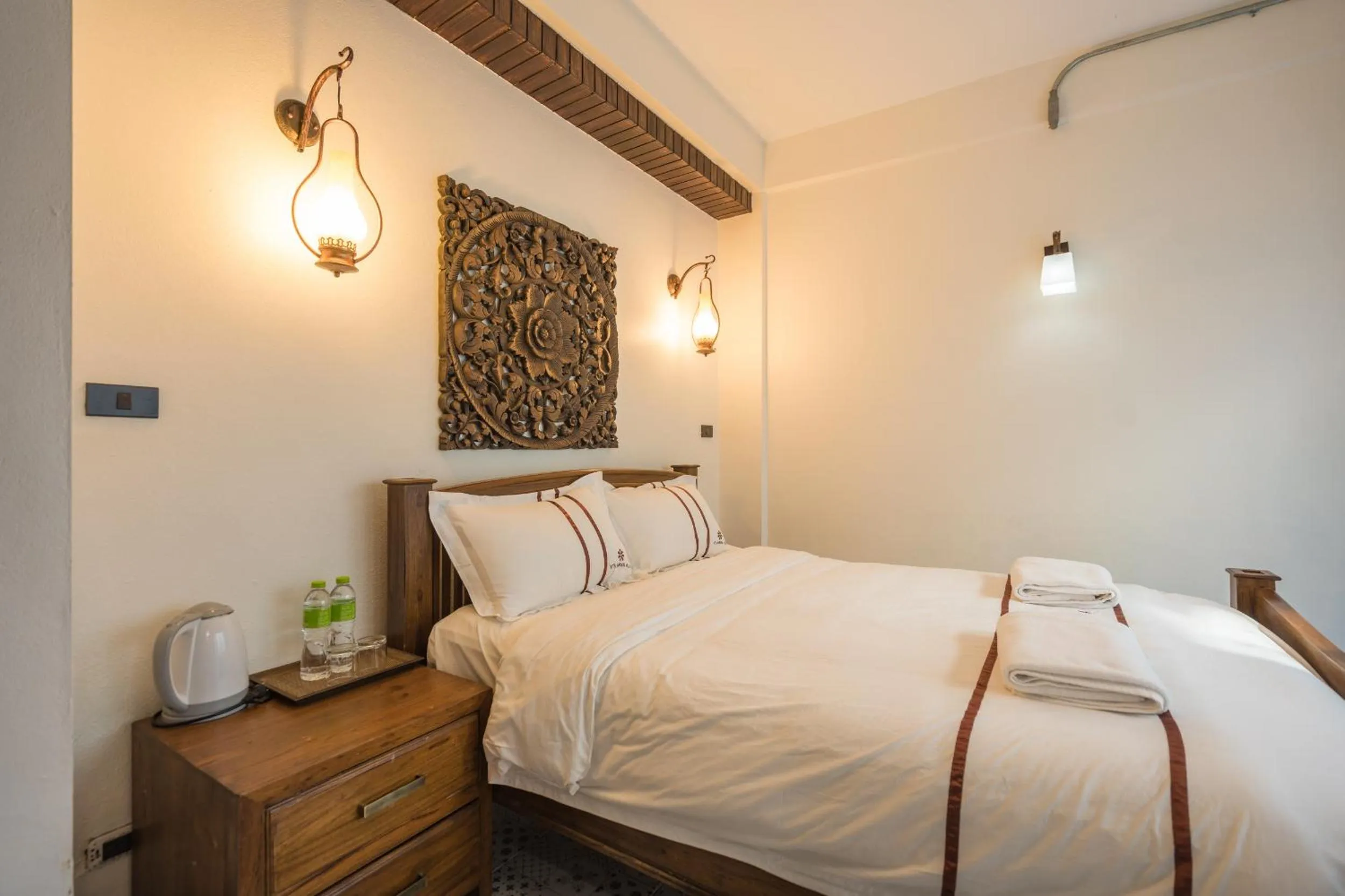 Bed in Yi's Garden Villa