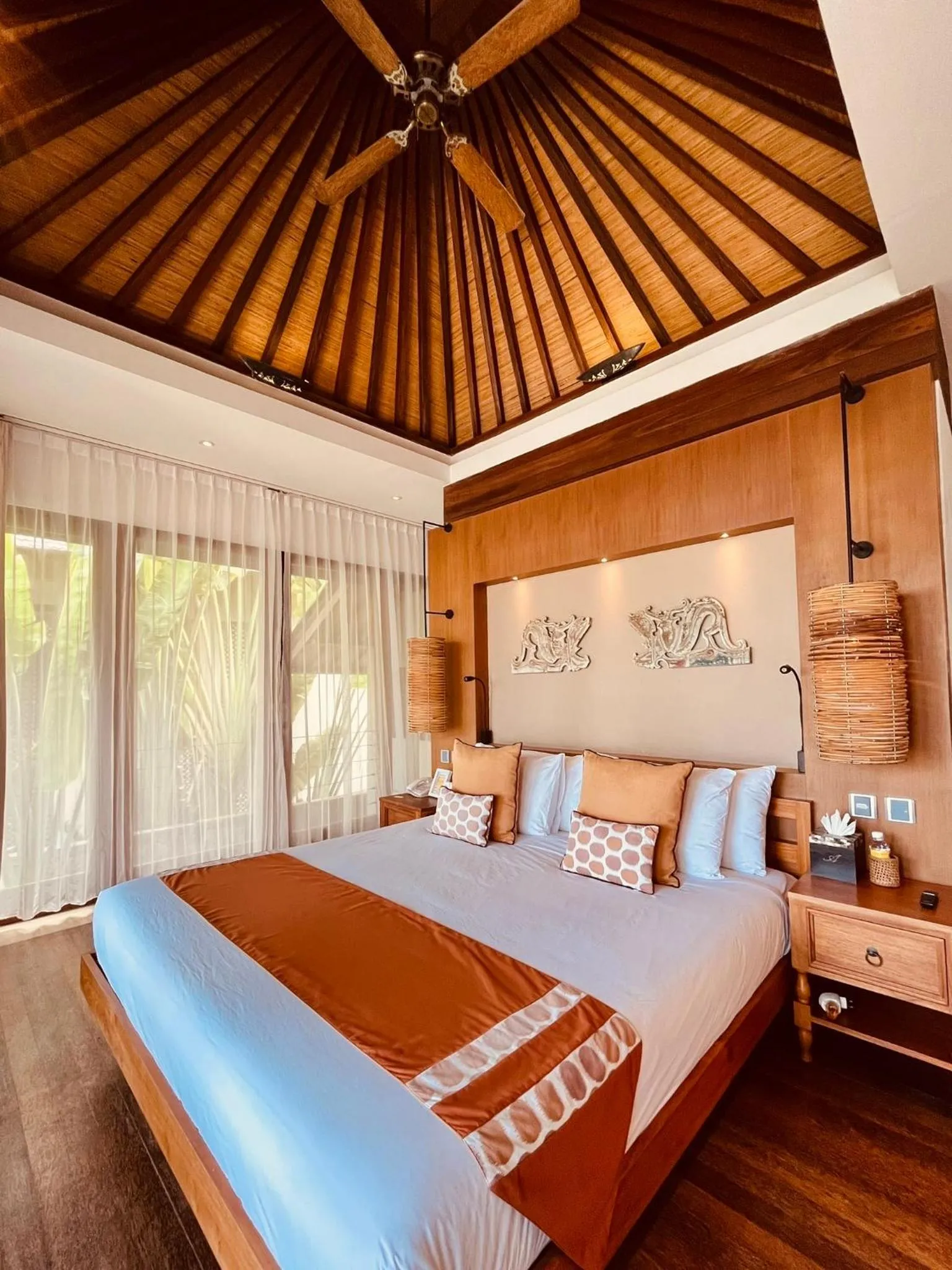 Bed in Anapuri Villas