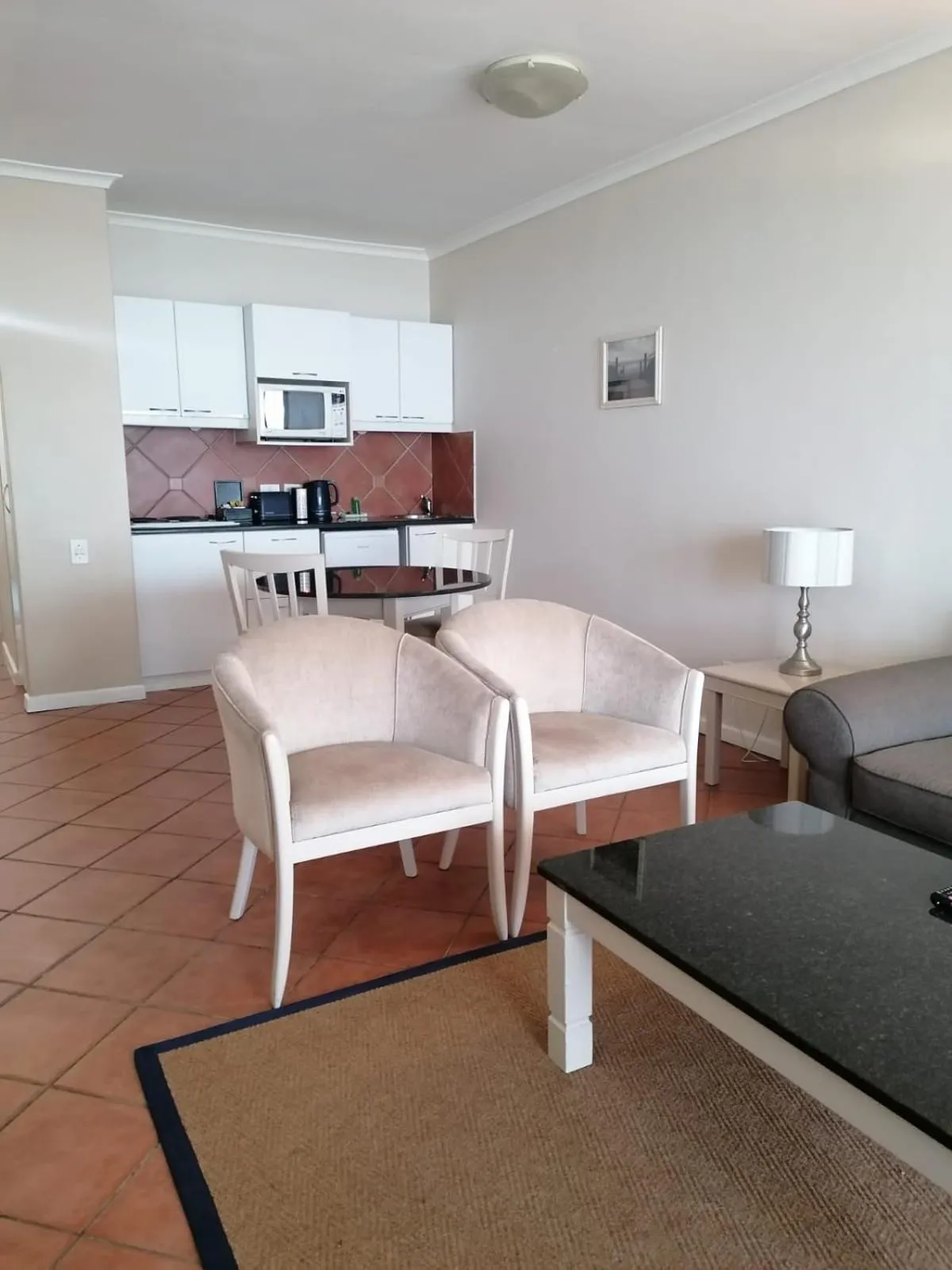 Dining area in Cape Town Beachfront Apartments at Leisure Bay