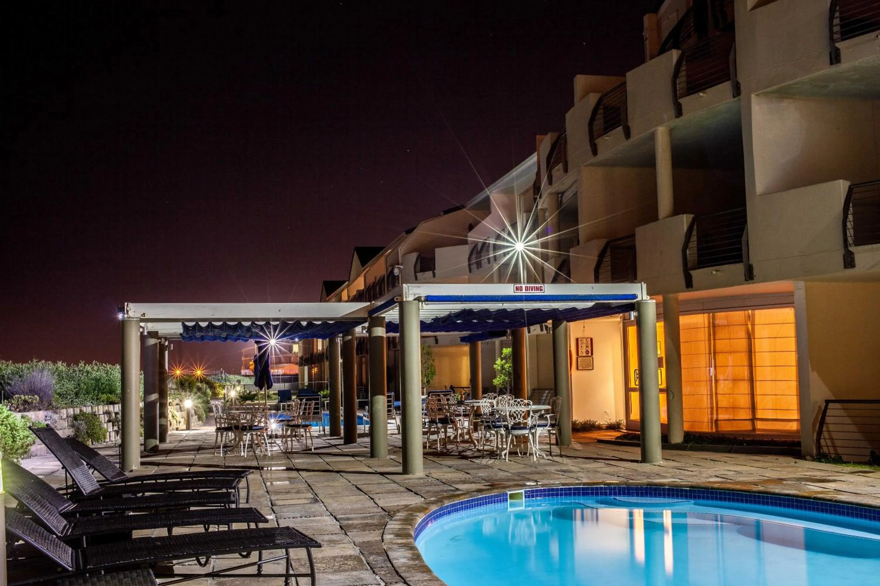 Patio in Cape Town Beachfront Apartments at Leisure Bay