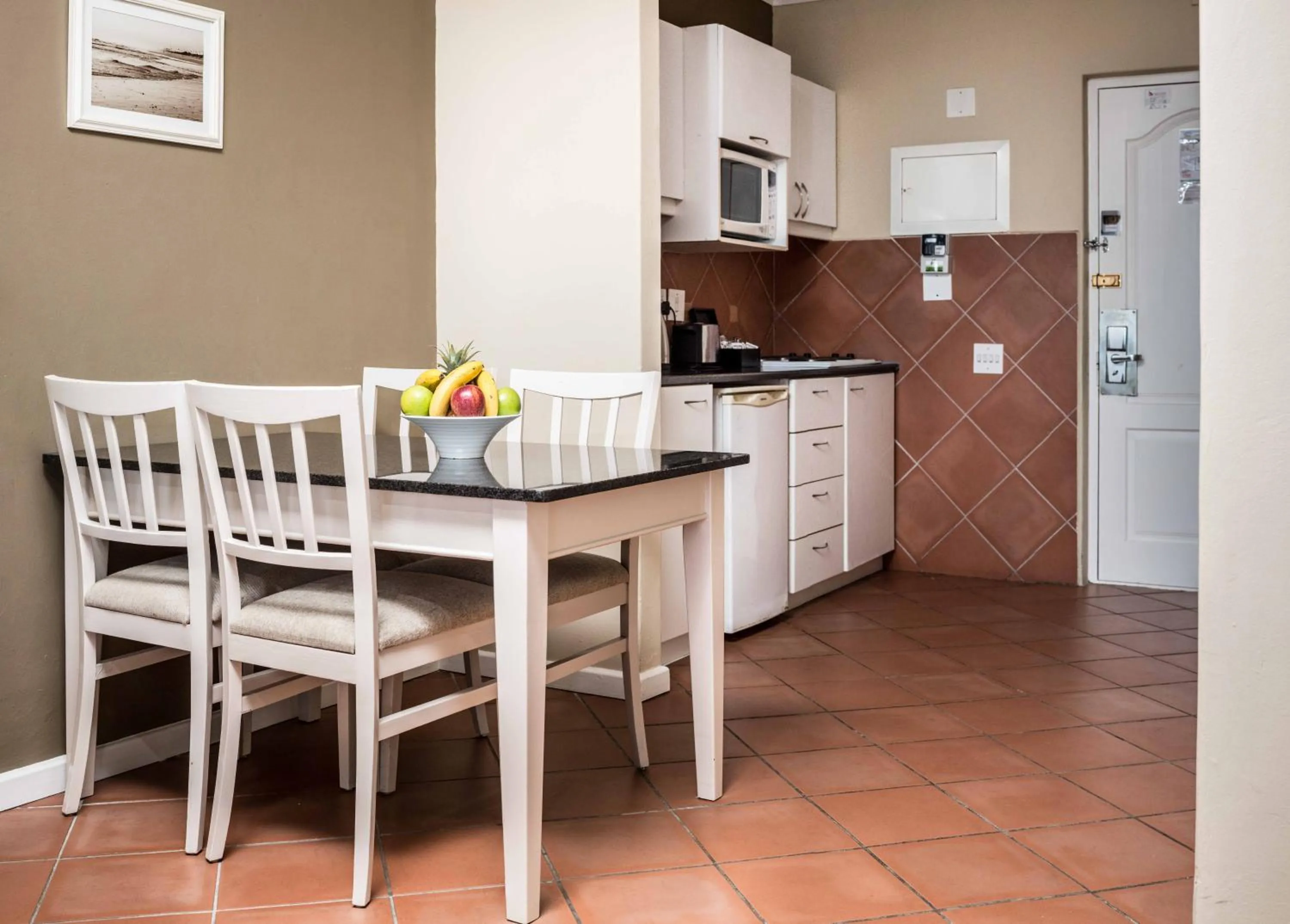 Dining area in Cape Town Beachfront Apartments at Leisure Bay