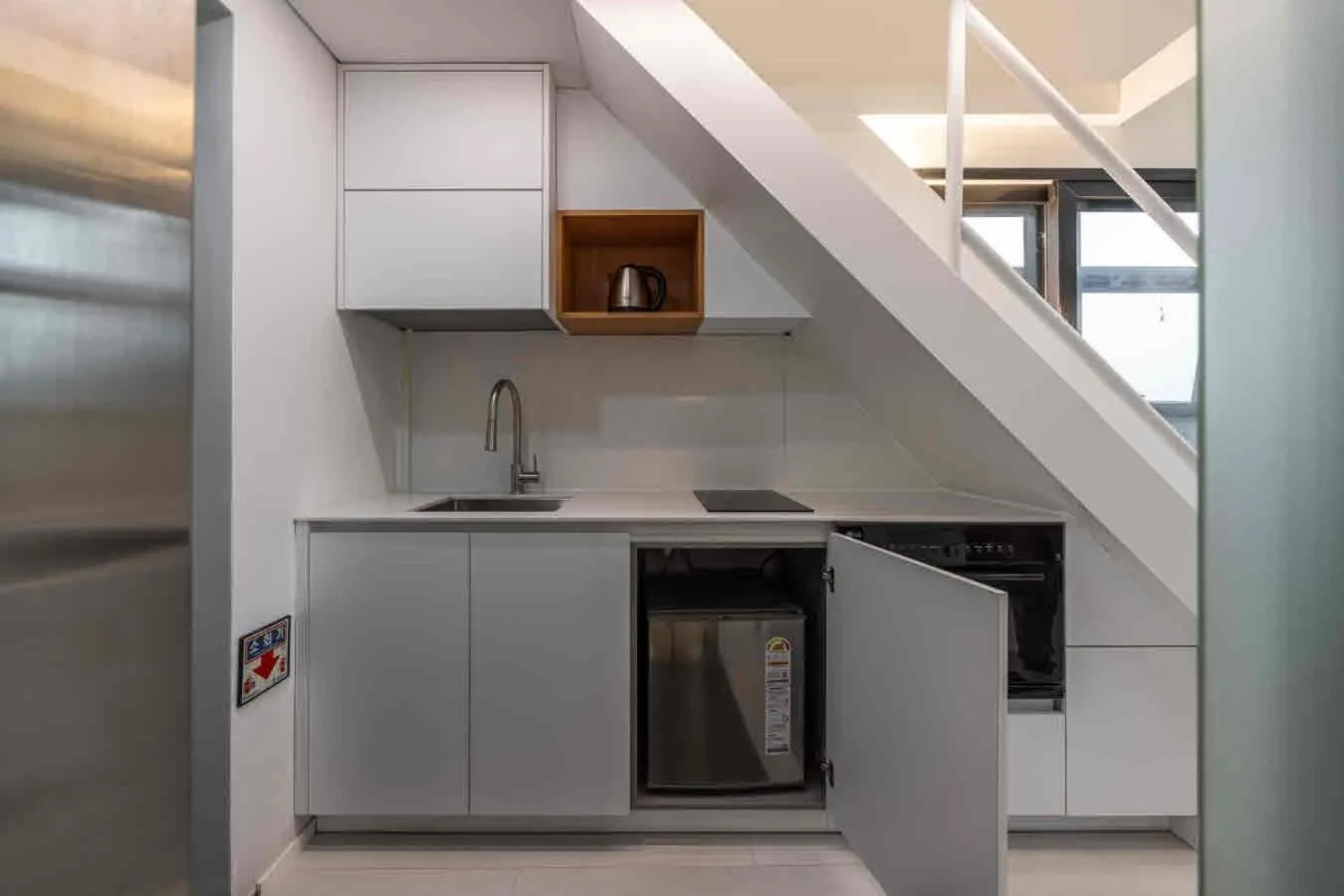 Kitchen or kitchenette in Pyeongtaek Hotel The Gray Songtan