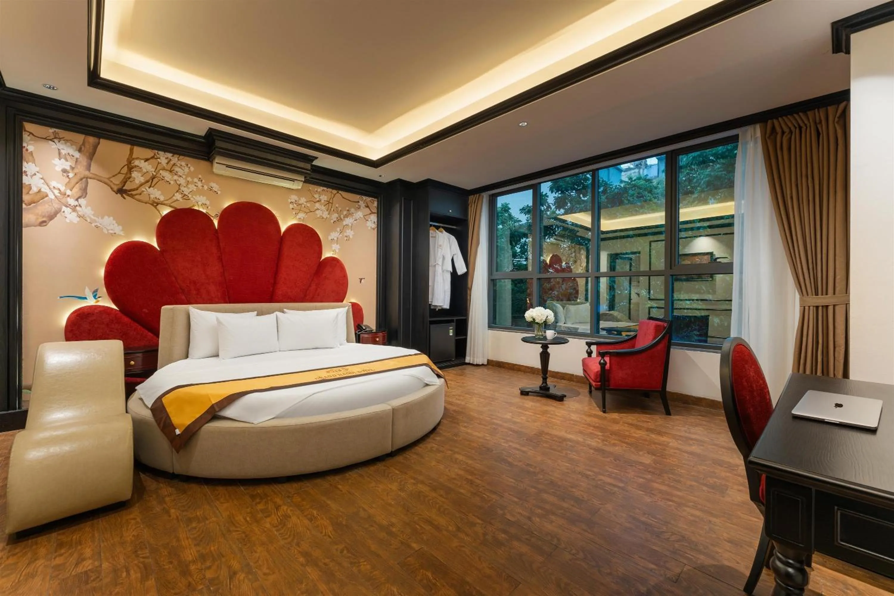 Bedroom, Bed in Grand Hanoi Boutique Hotel
