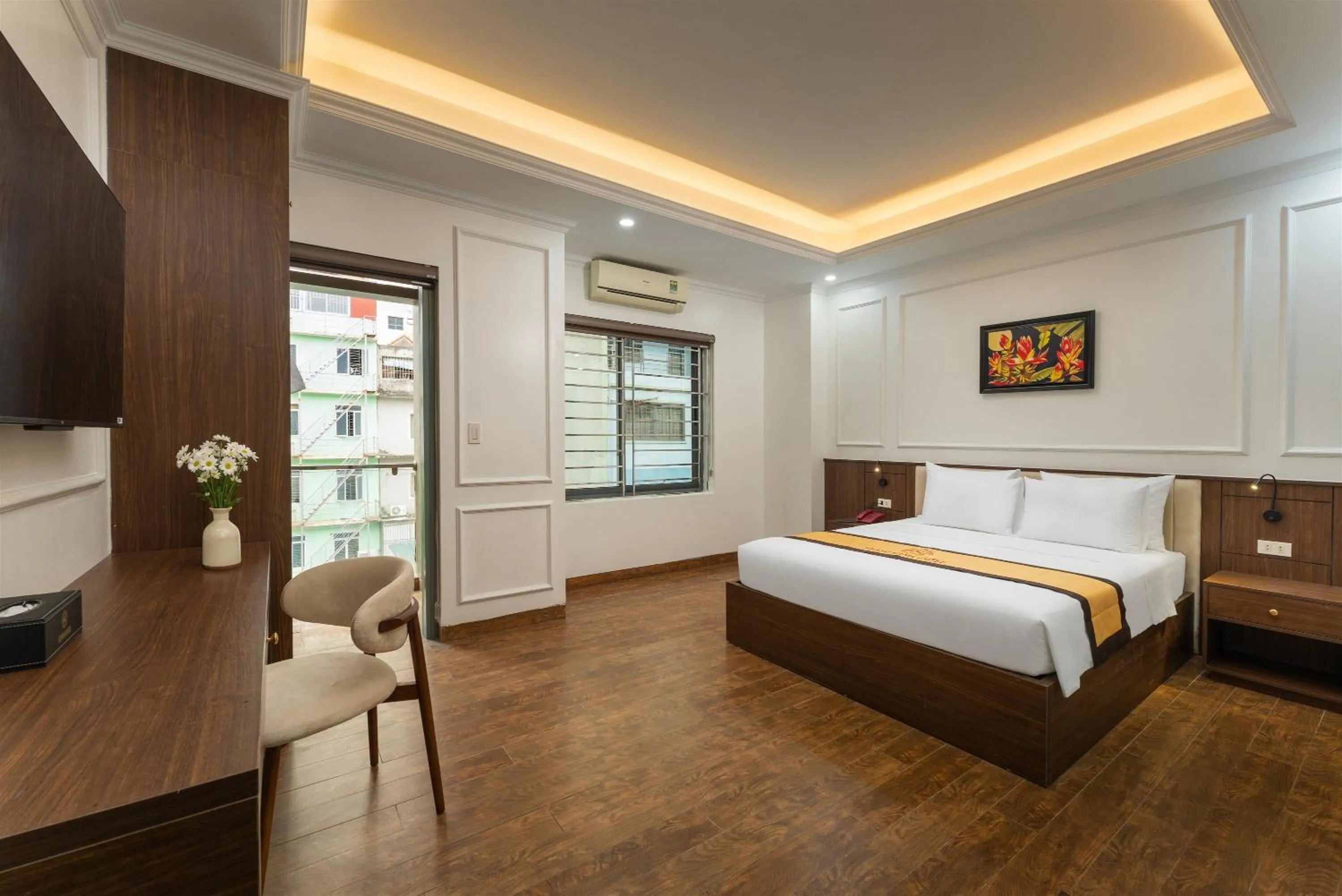 Bedroom, Bed in Grand Hanoi Boutique Hotel