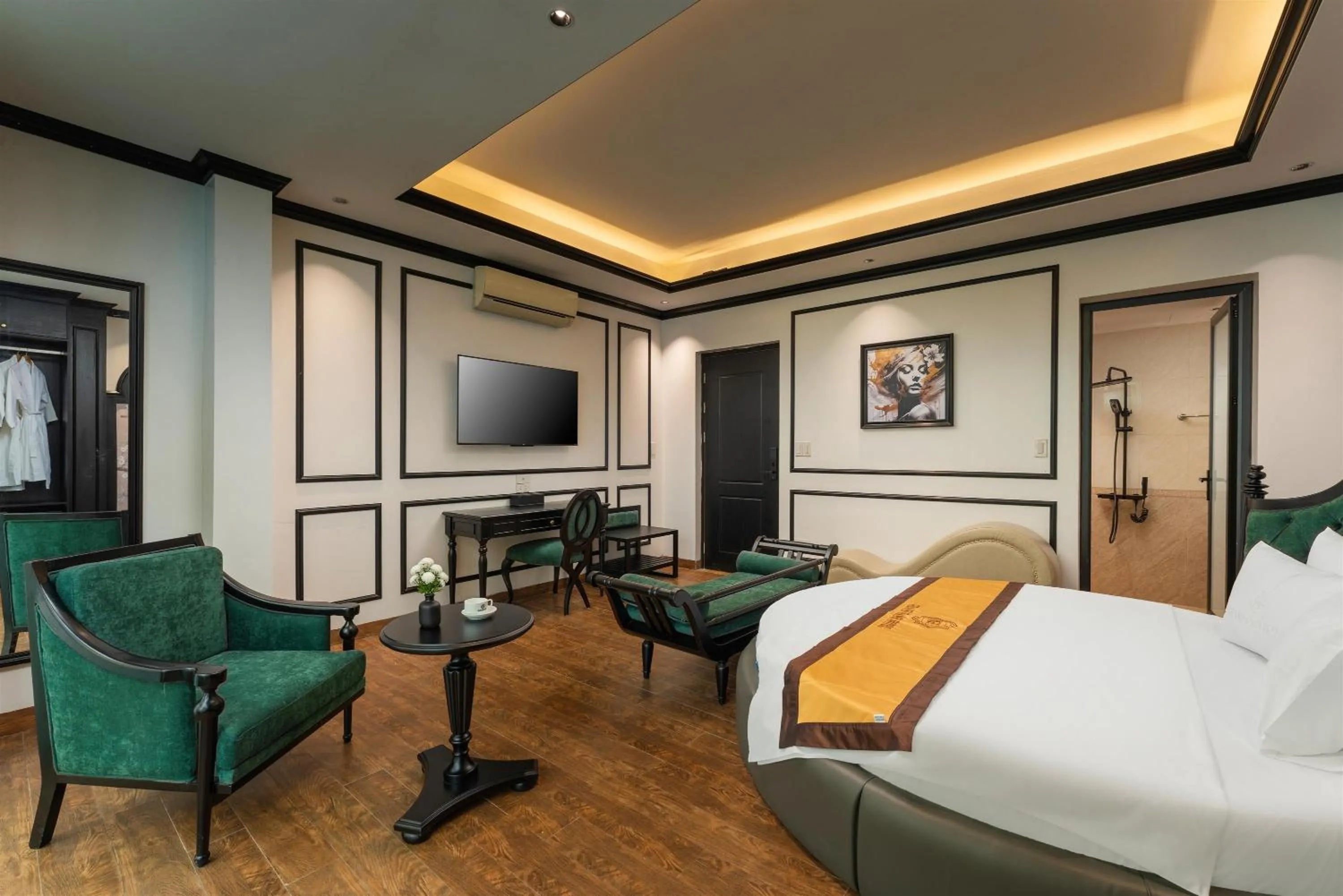 Bedroom in Grand Hanoi Boutique Hotel