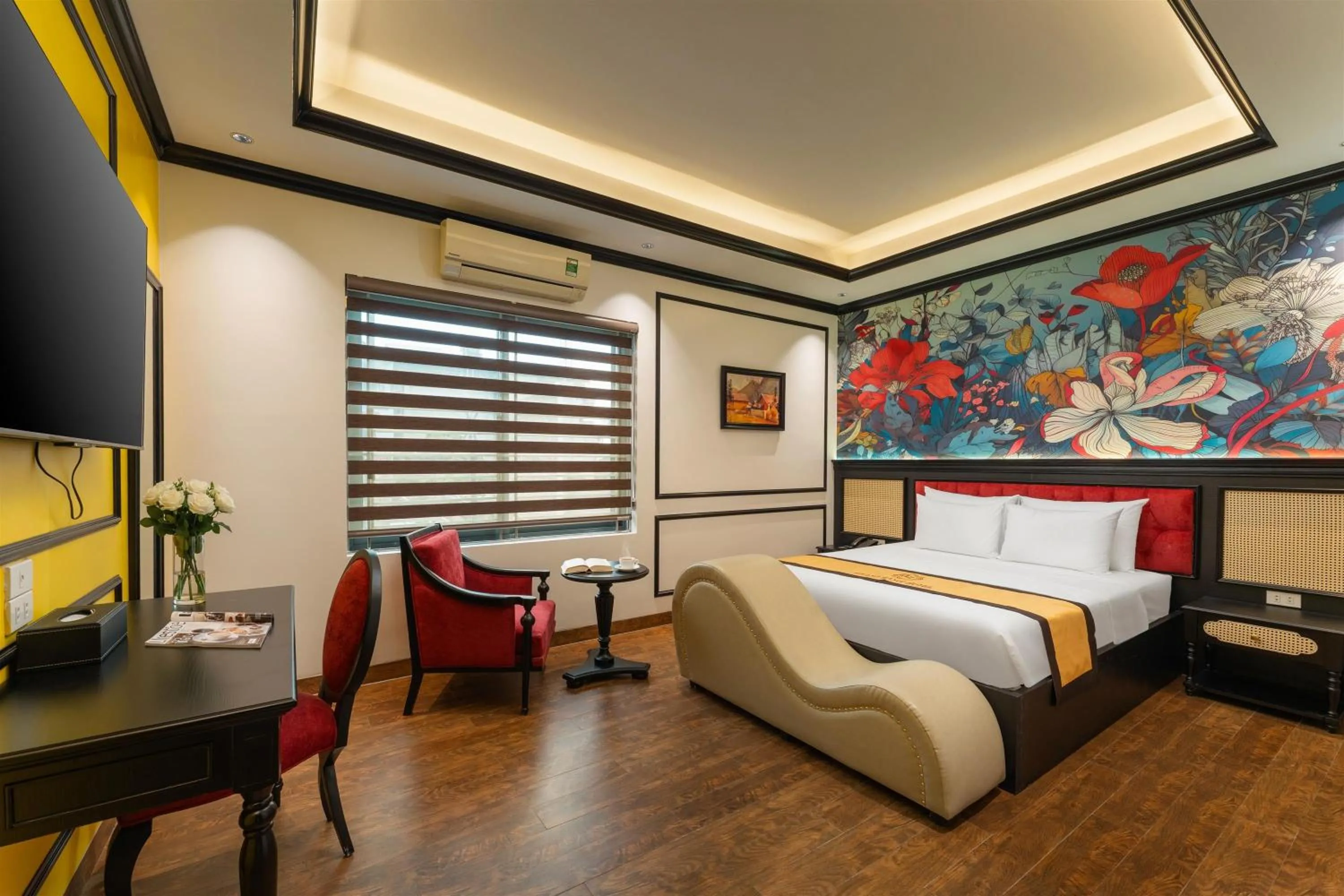 Photo of the whole room, Bed in Grand Hanoi Boutique Hotel