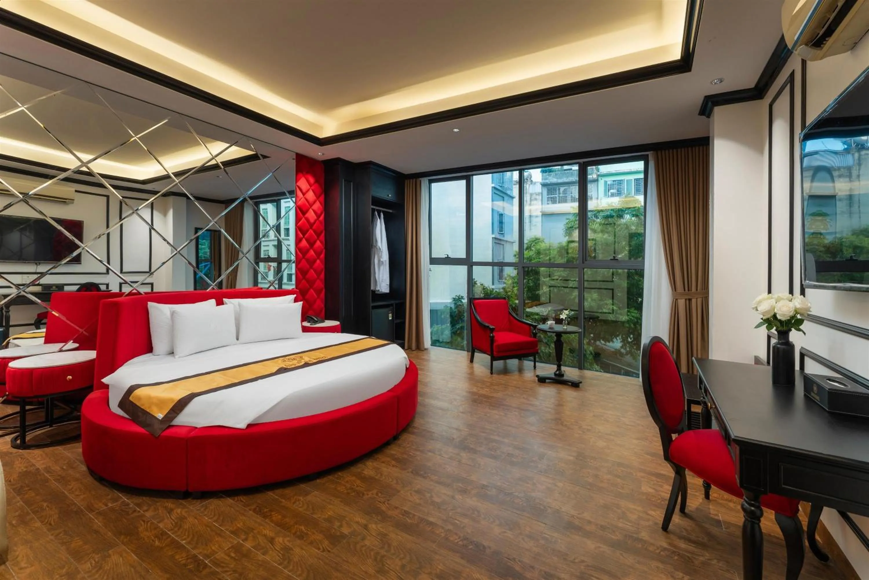 TV and multimedia, Bed in Grand Hanoi Boutique Hotel
