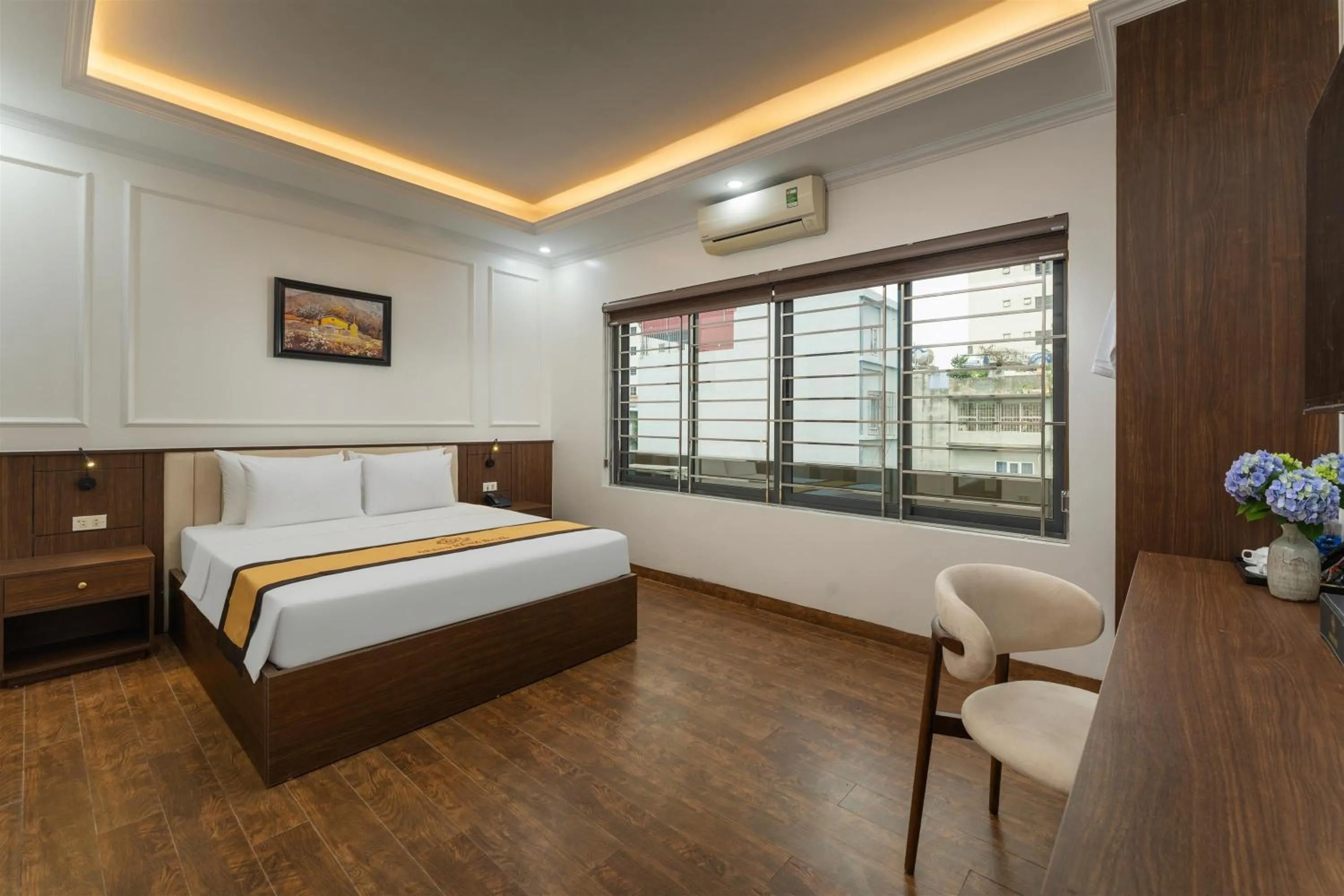 Bedroom, Bed in Grand Hanoi Boutique Hotel