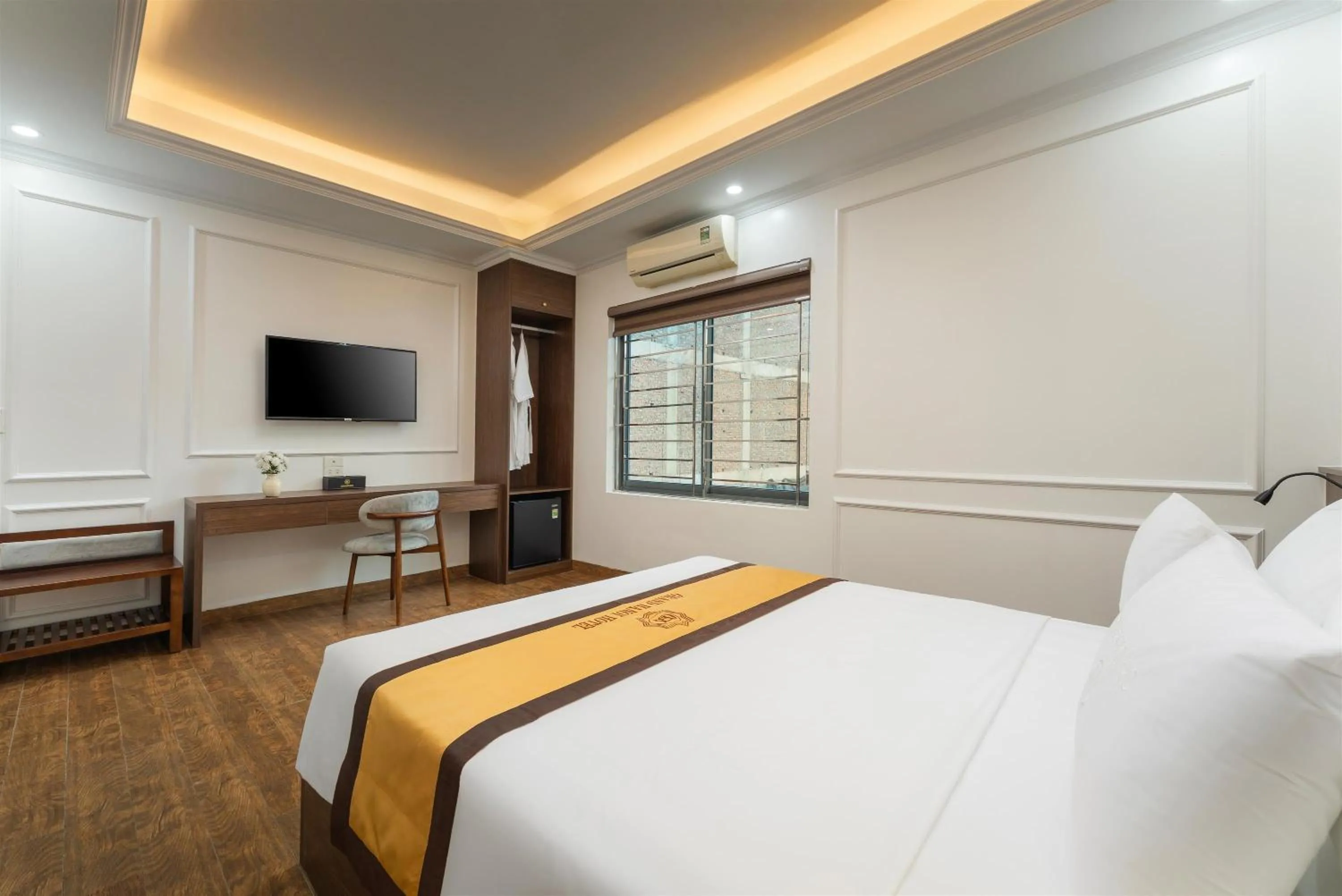 Bedroom, Bed in Grand Hanoi Boutique Hotel
