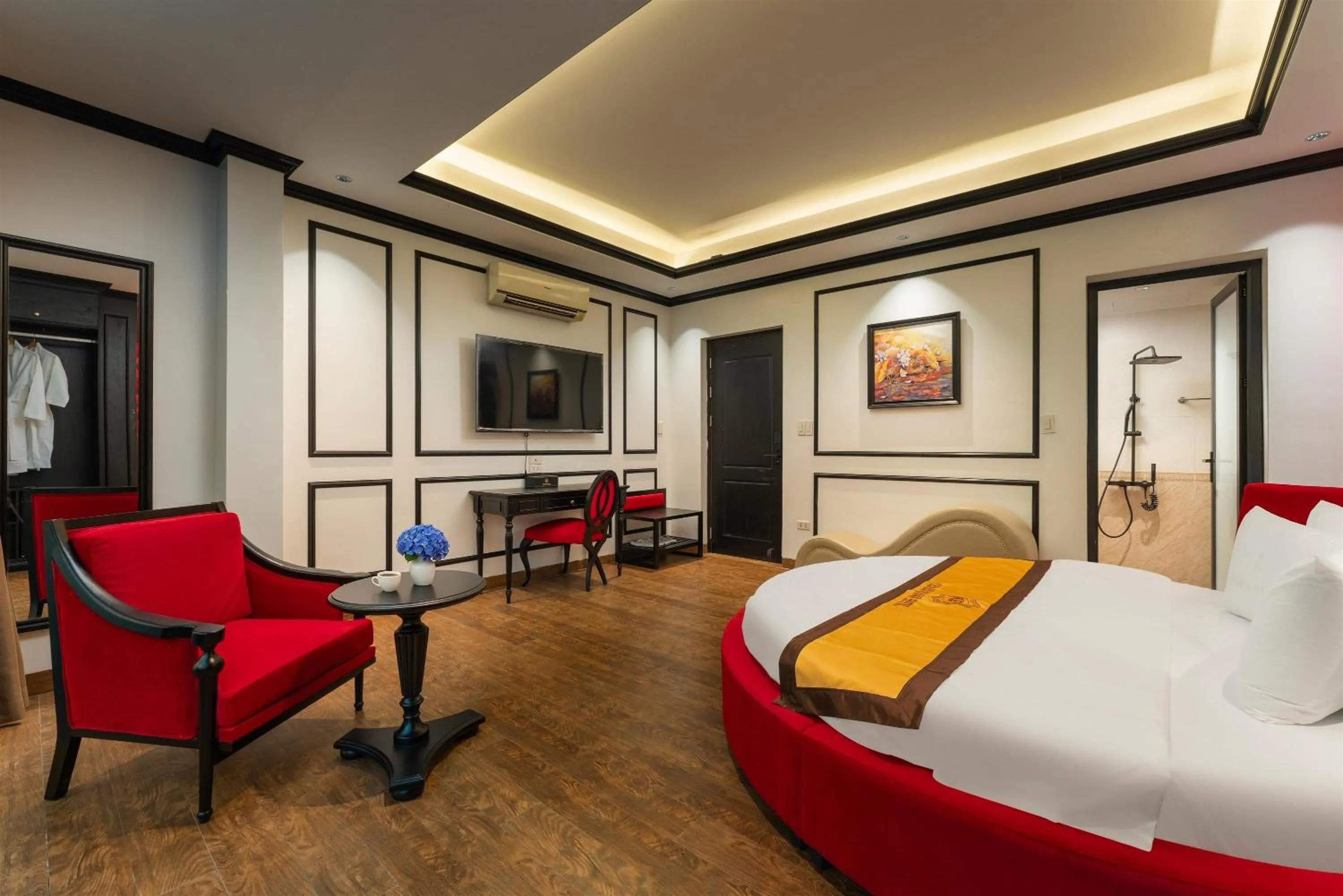 Bedroom, Bed in Grand Hanoi Boutique Hotel