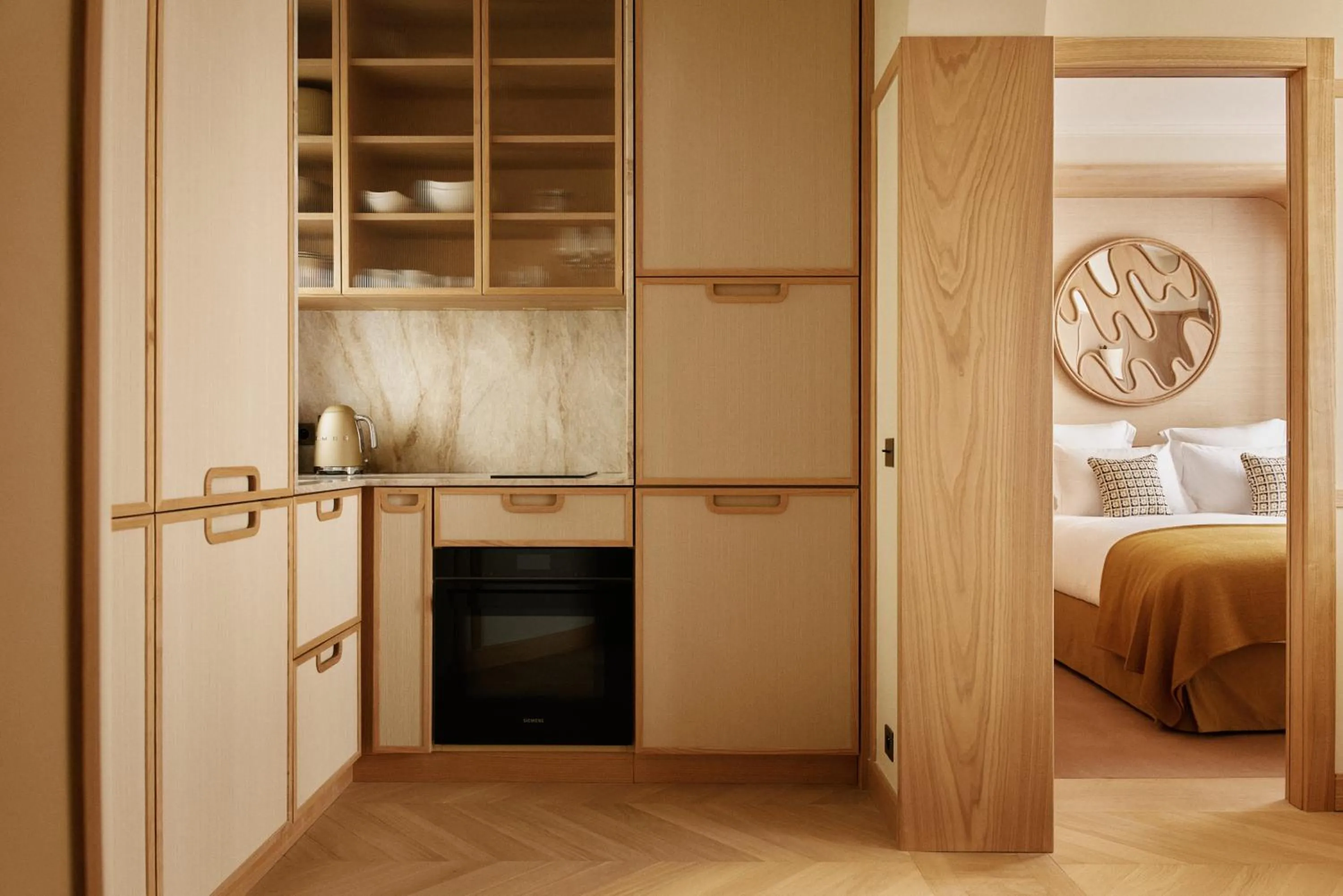 Kitchen or kitchenette, Bed in HIGHSTAY Maisons - Vintimille