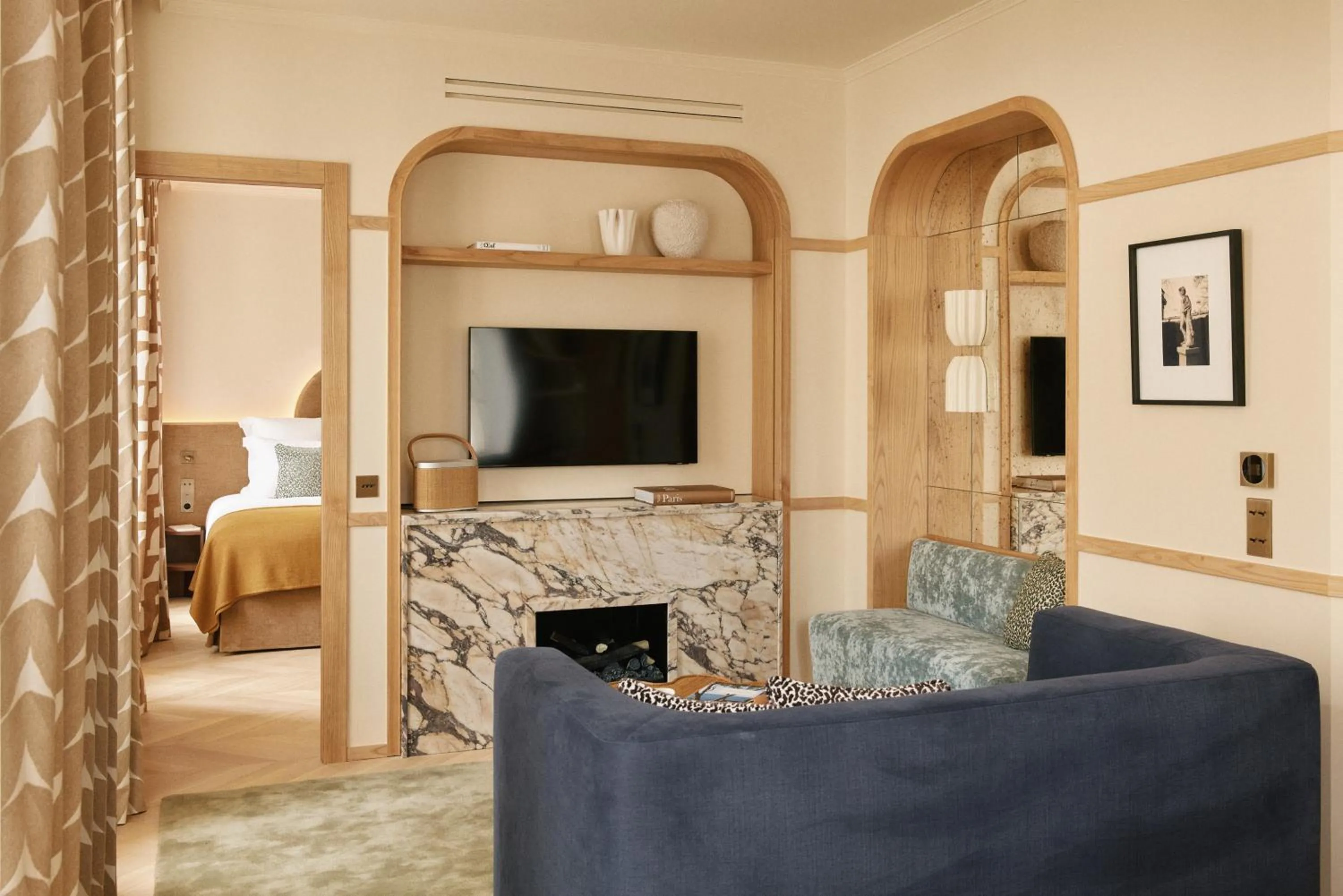 Living room, Bed in HIGHSTAY Maisons - Vintimille