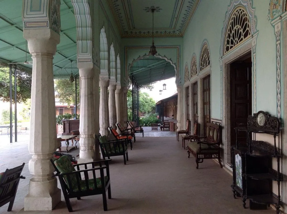 Inner courtyard view in Castle Kanota