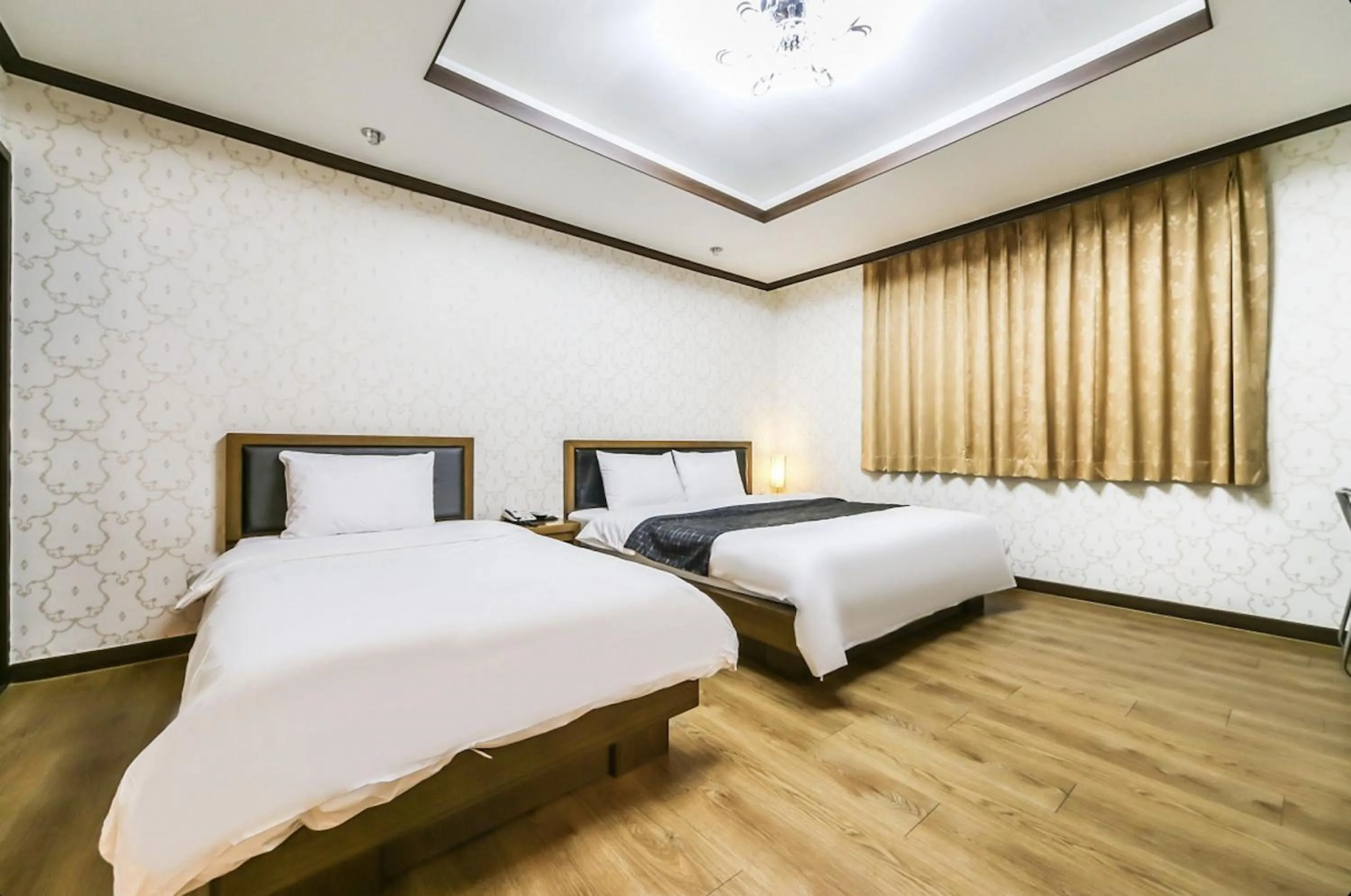 Bed in Modern Business Hotel