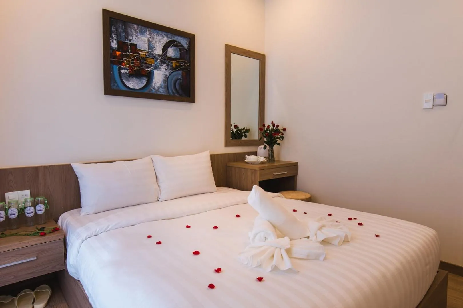 Bed in Ami Hotel Dalat