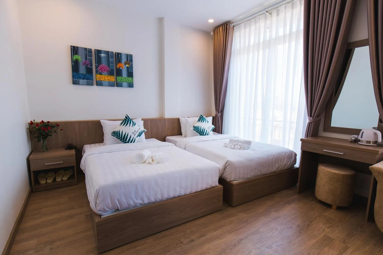 Bed in Ami Hotel Dalat