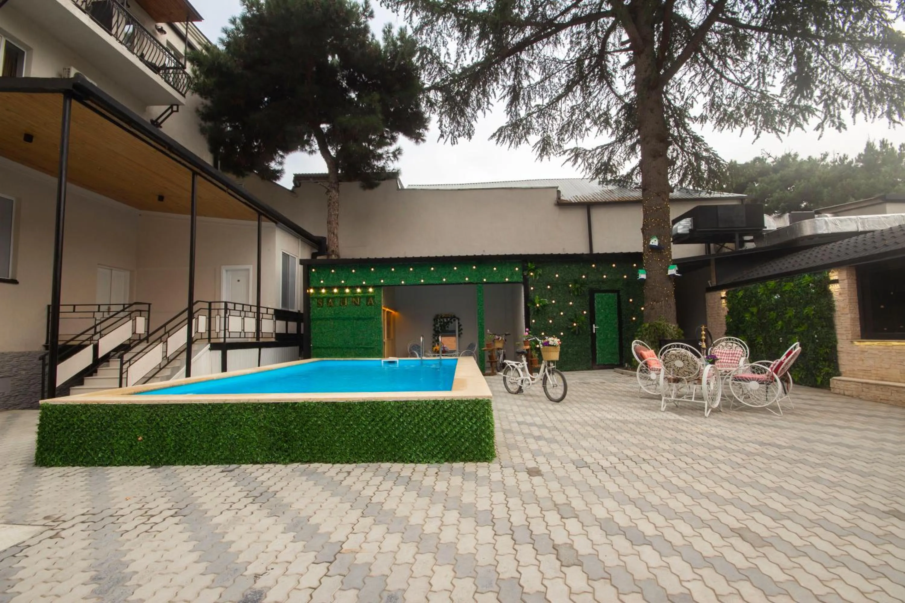 Swimming pool in Kinor David Glatt Kosher Hotel