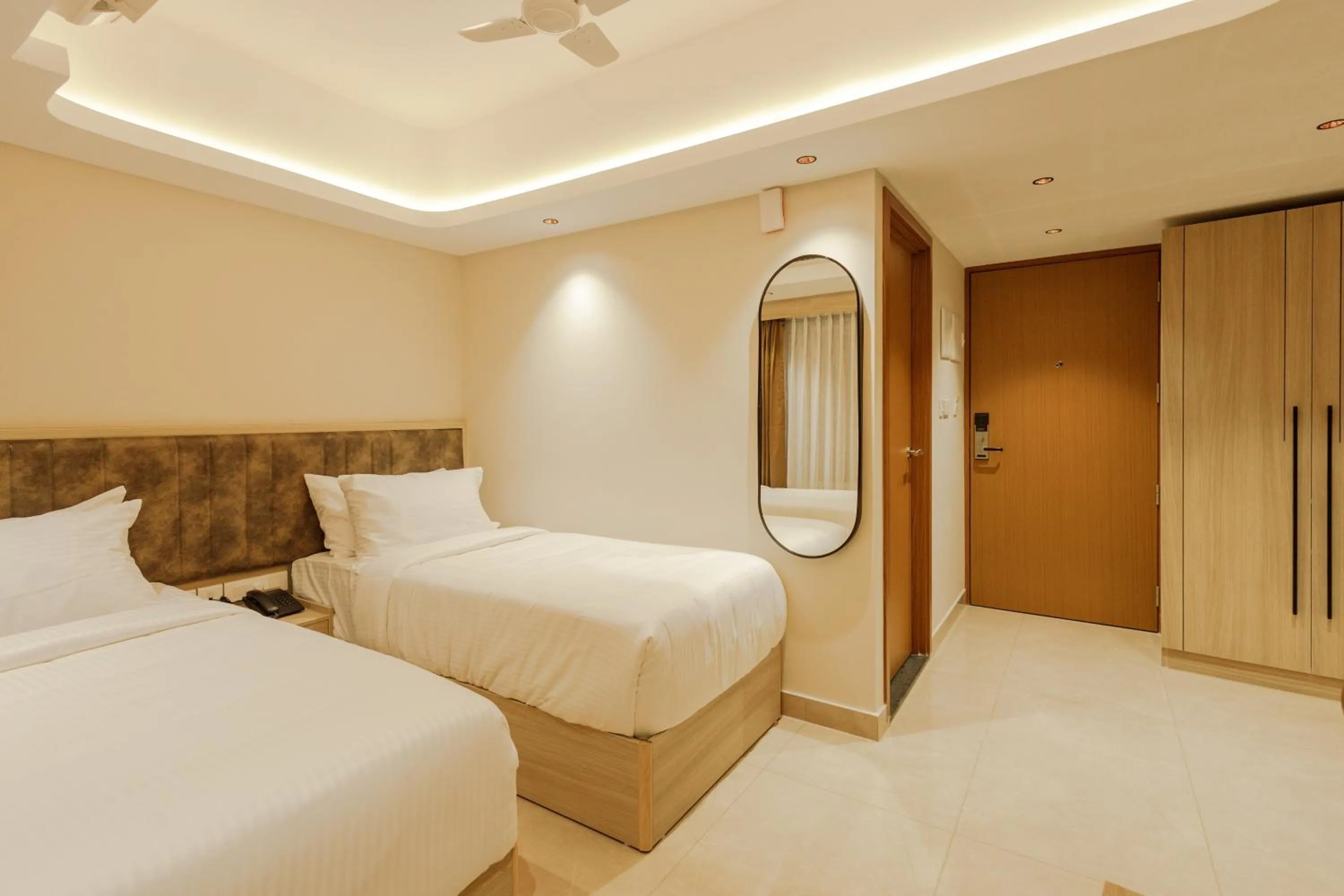 Bed in Olwen Suites
