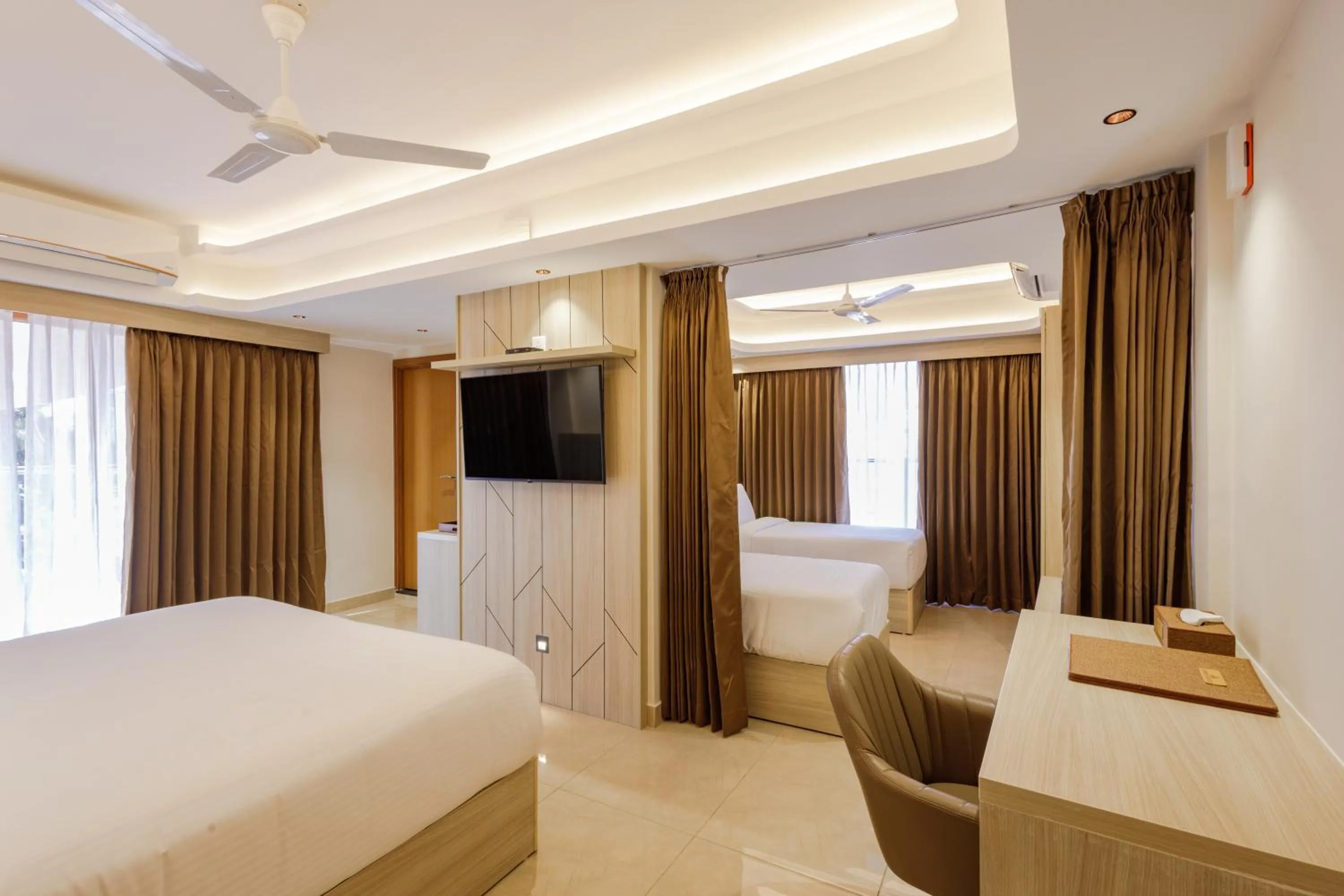 Bed in Olwen Suites