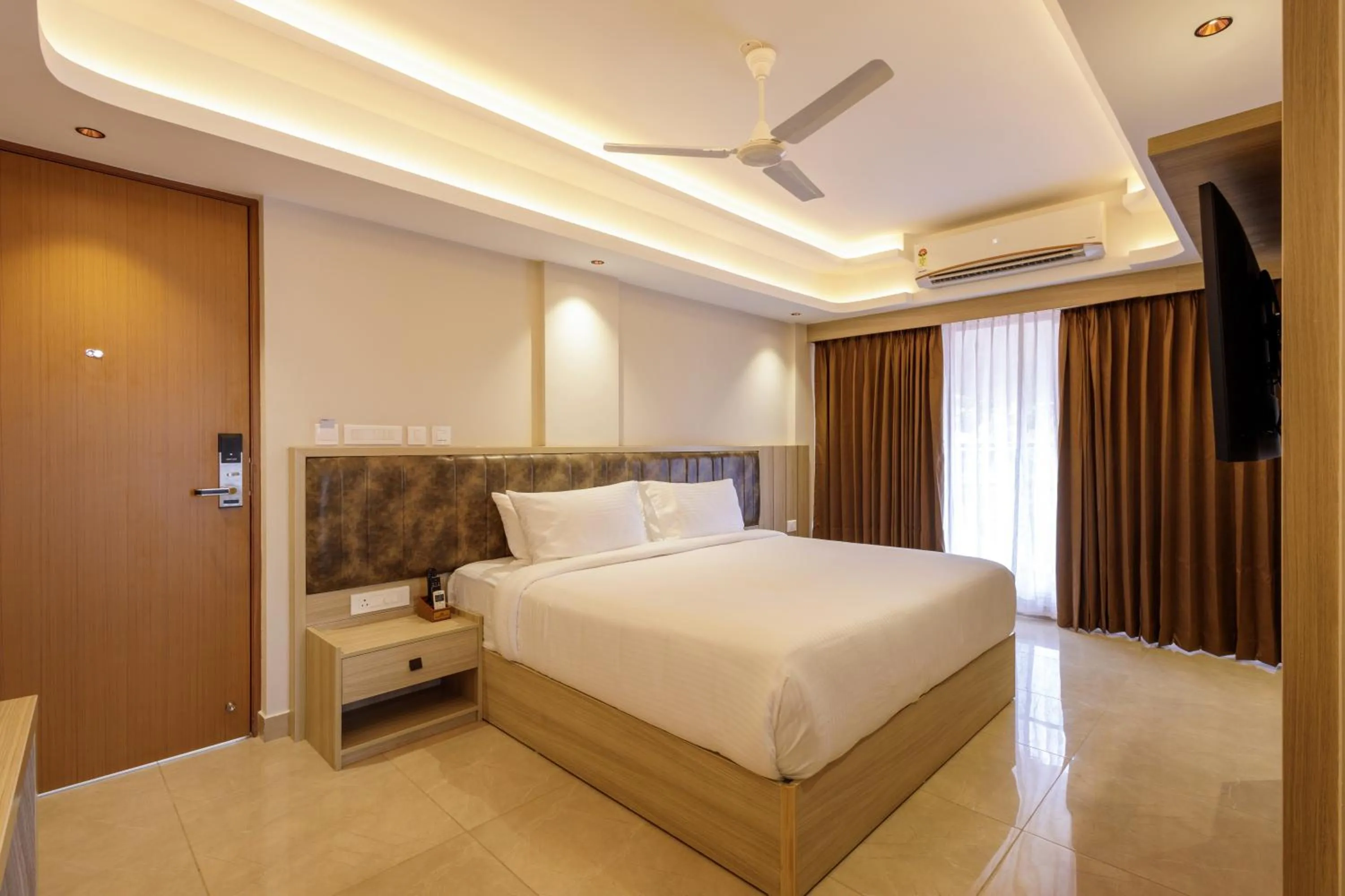 Bed in Olwen Suites
