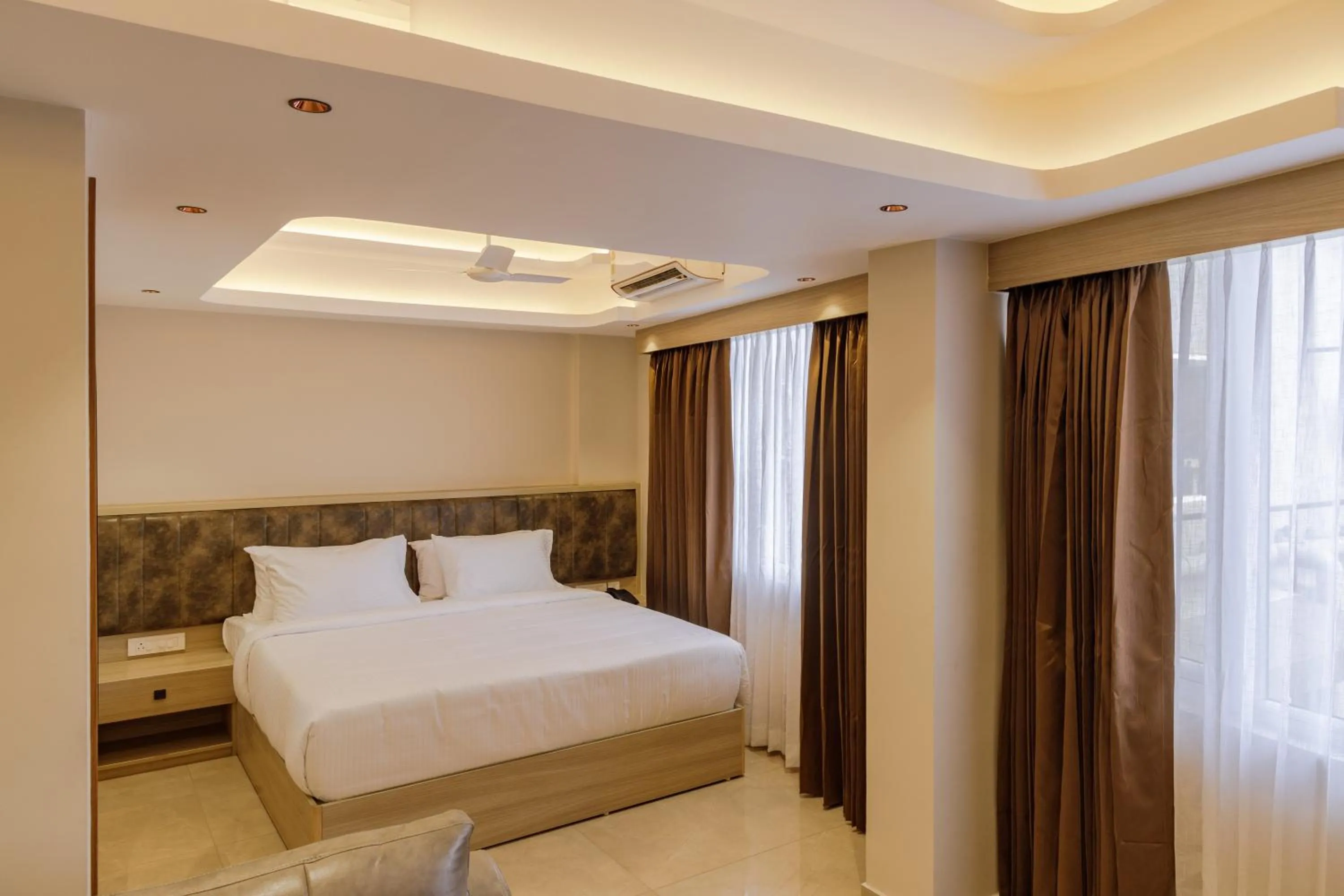 Bed in Olwen Suites
