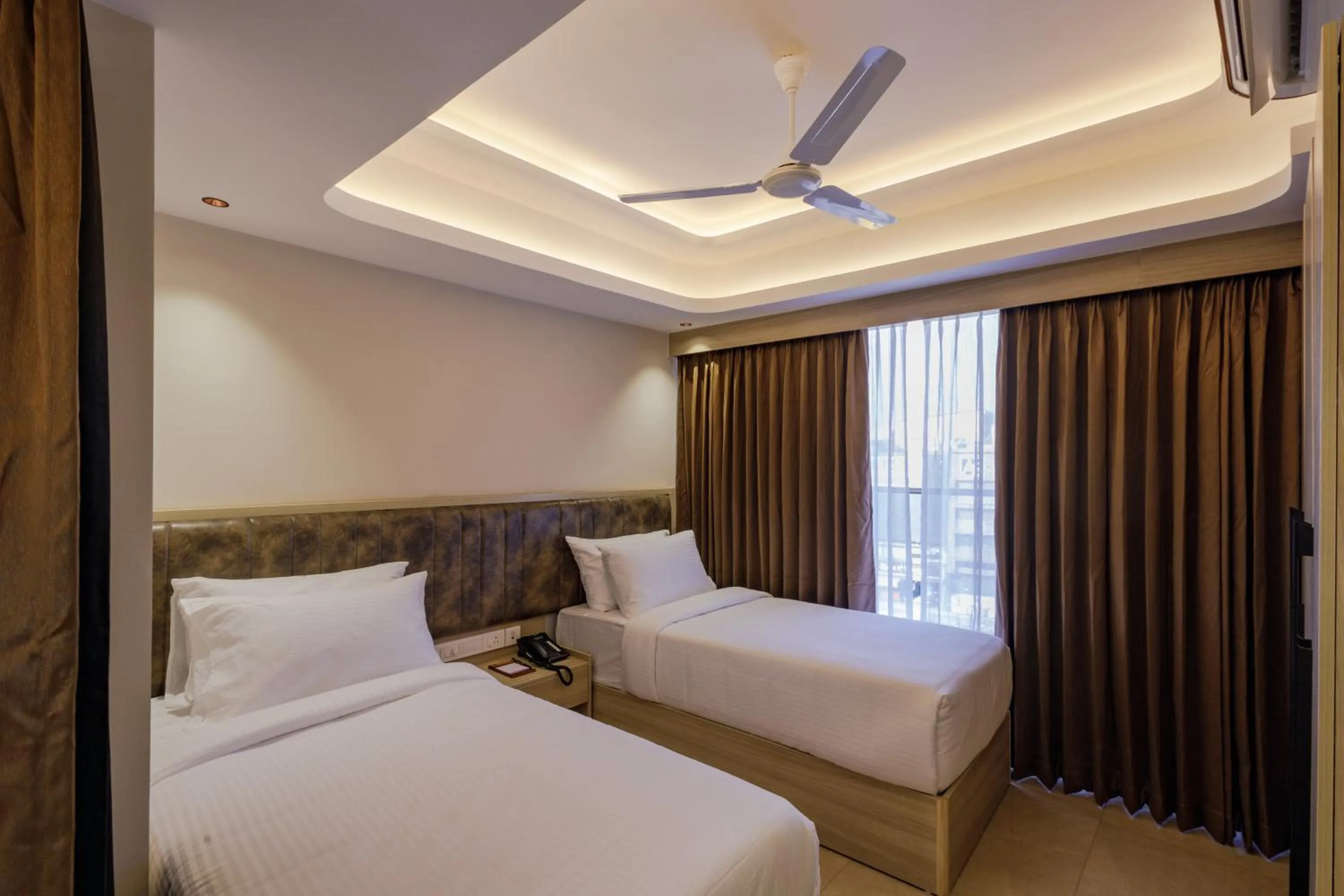 Bed in Olwen Suites