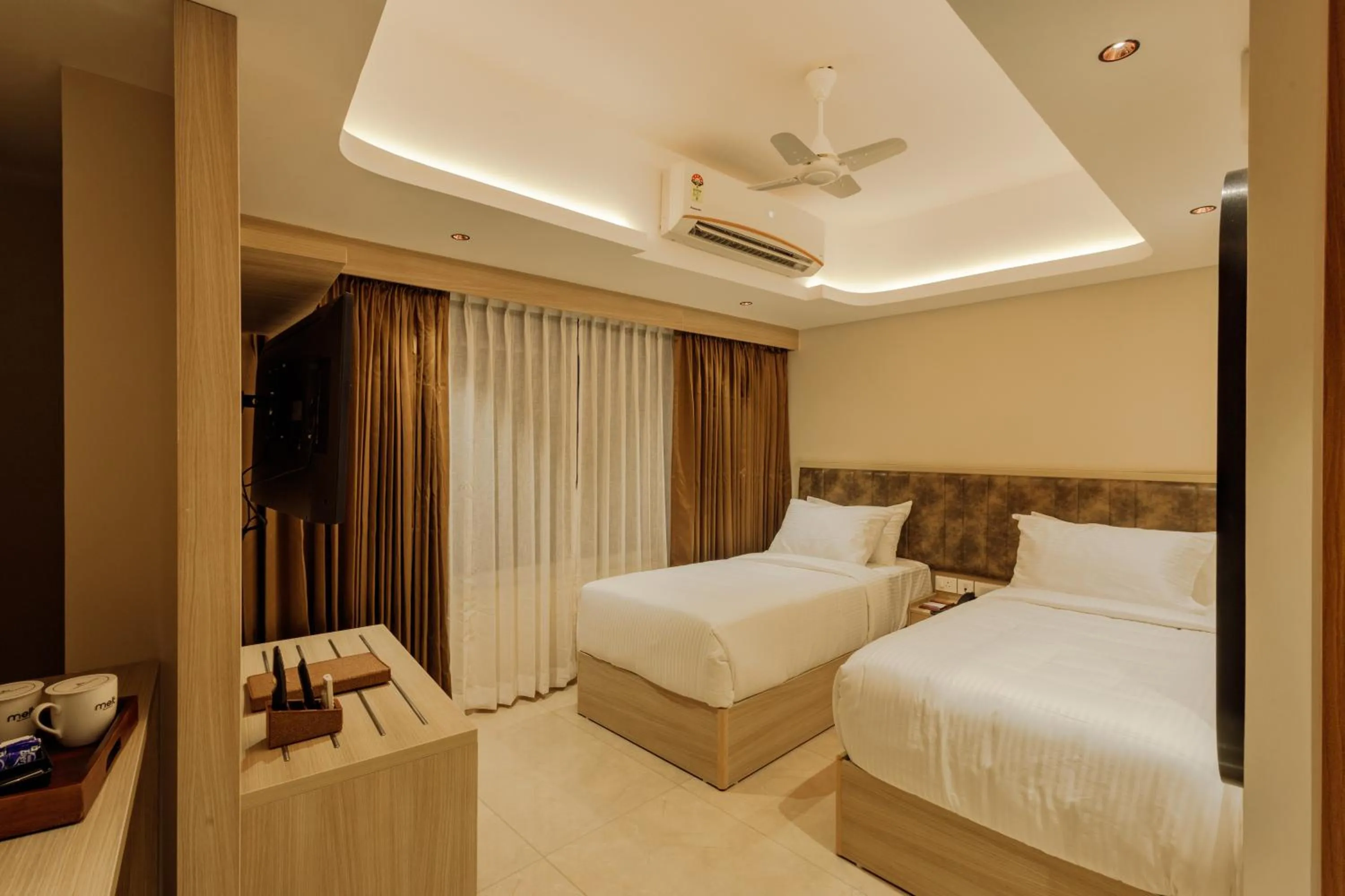 Bed in Olwen Suites