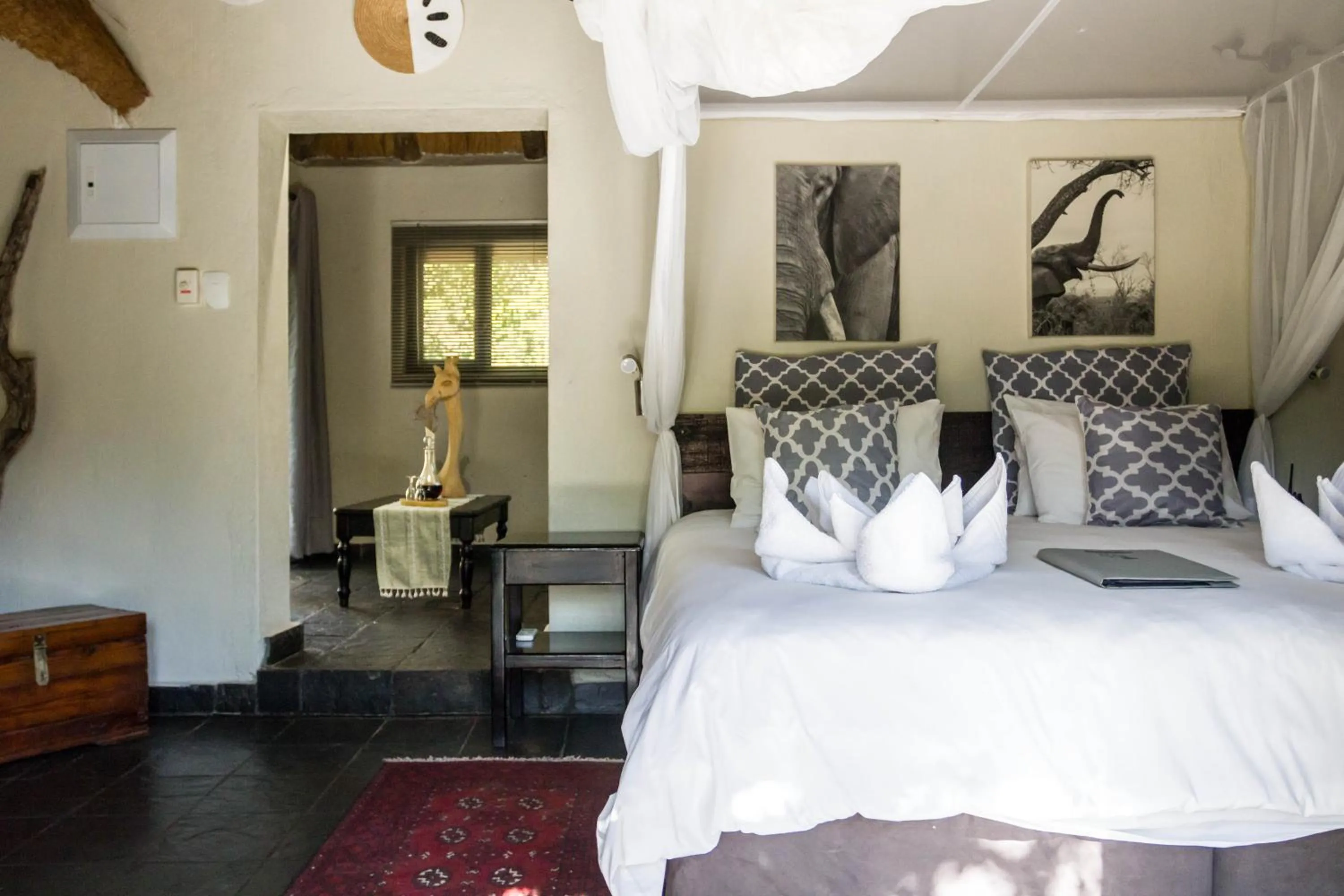 Bed in Ezulwini Game Lodges