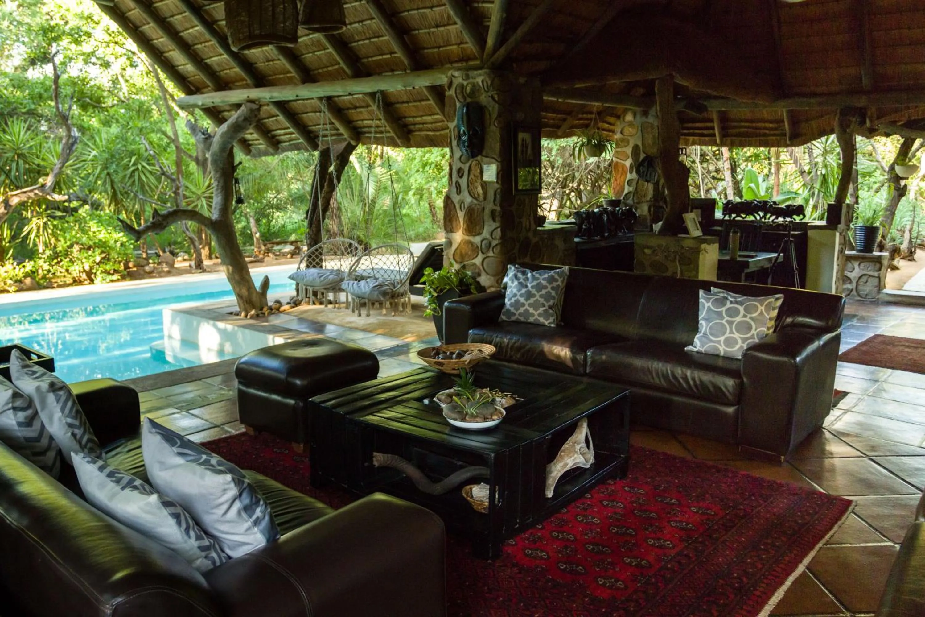 Seating area in Ezulwini Game Lodges