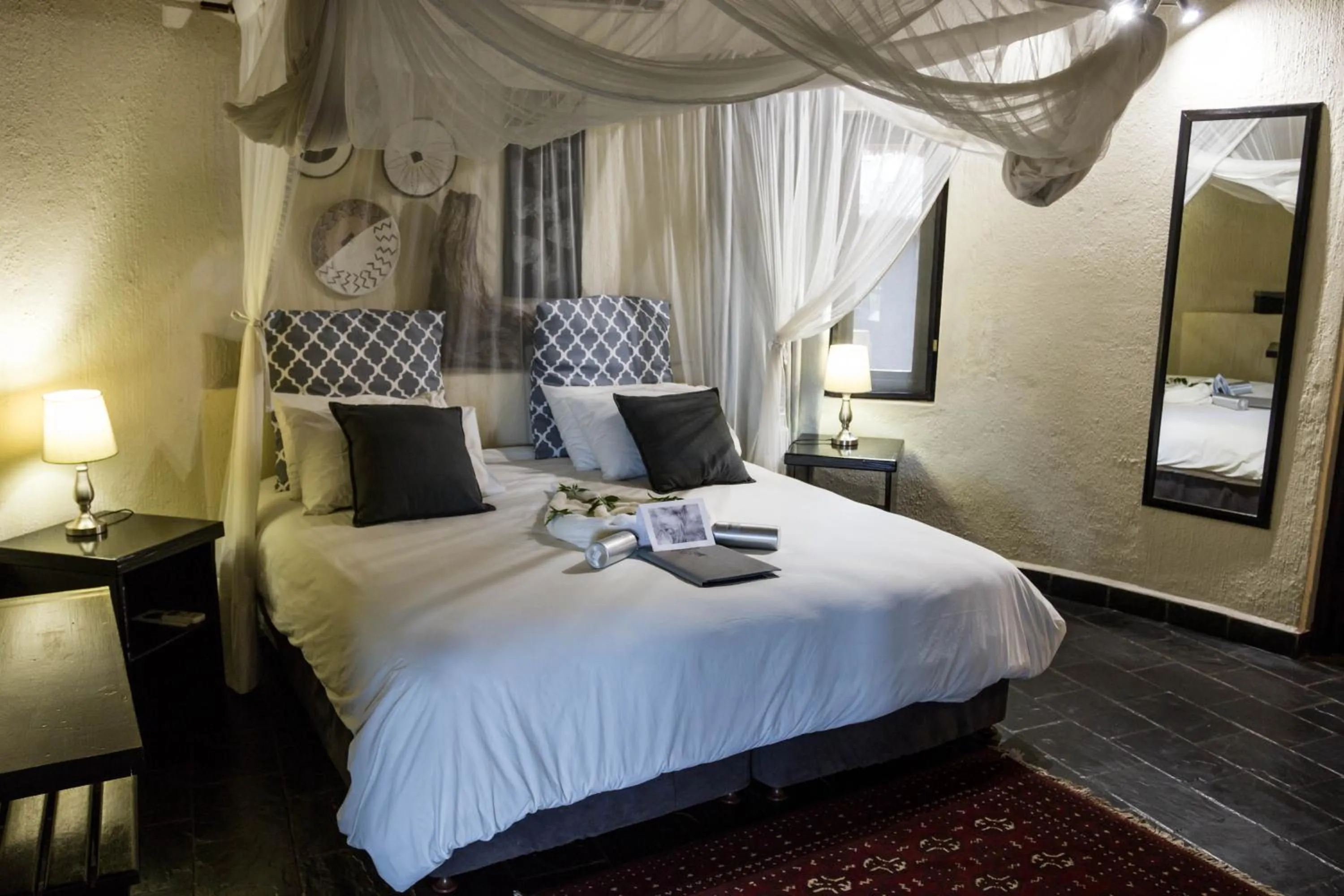 Bed in Ezulwini Game Lodges