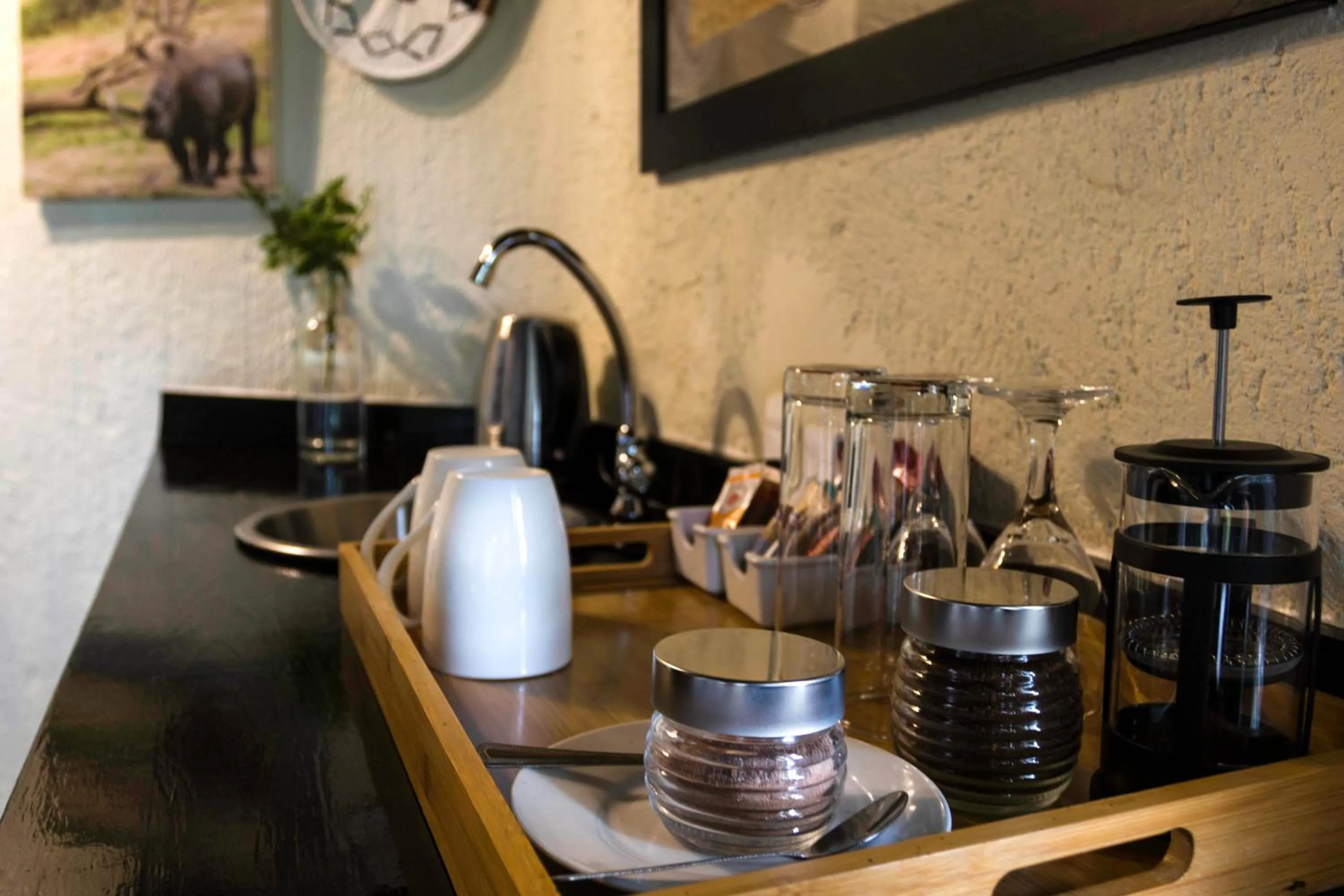 Coffee/tea facilities in Ezulwini Game Lodges