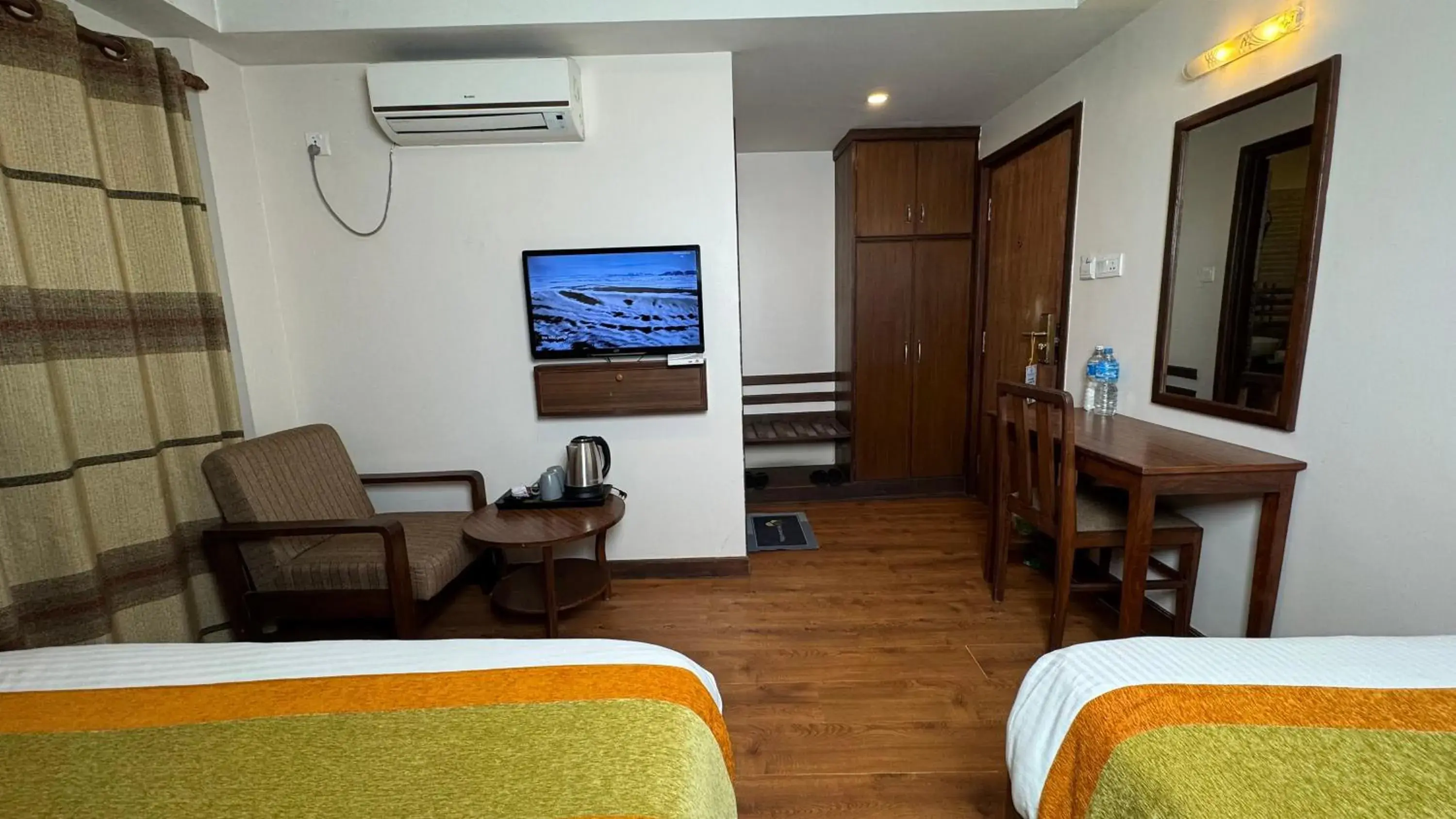 Photo of the whole room, Bed in Hotel Everest Nepal Photo of the whole room, Bed in Hotel Everest Nepal