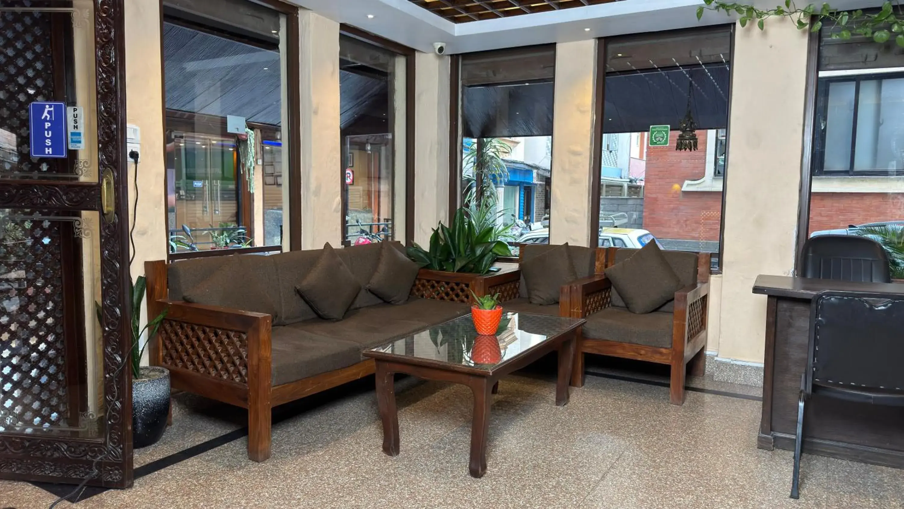 Lobby or reception in Hotel Everest Nepal Lobby or reception in Hotel Everest Nepal