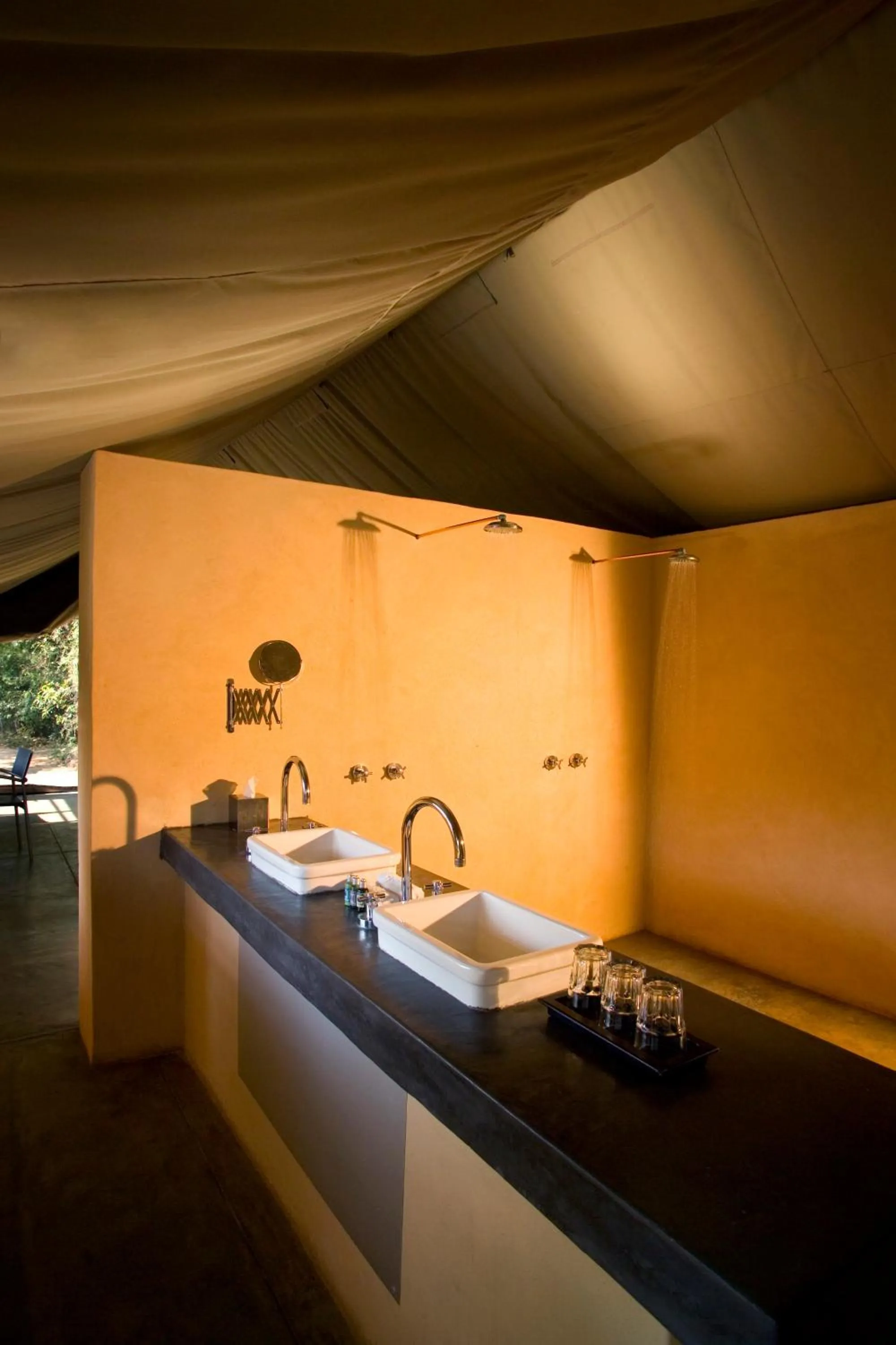 Bathroom in Honeyguide Tented Safari Camp - Khoka Moya