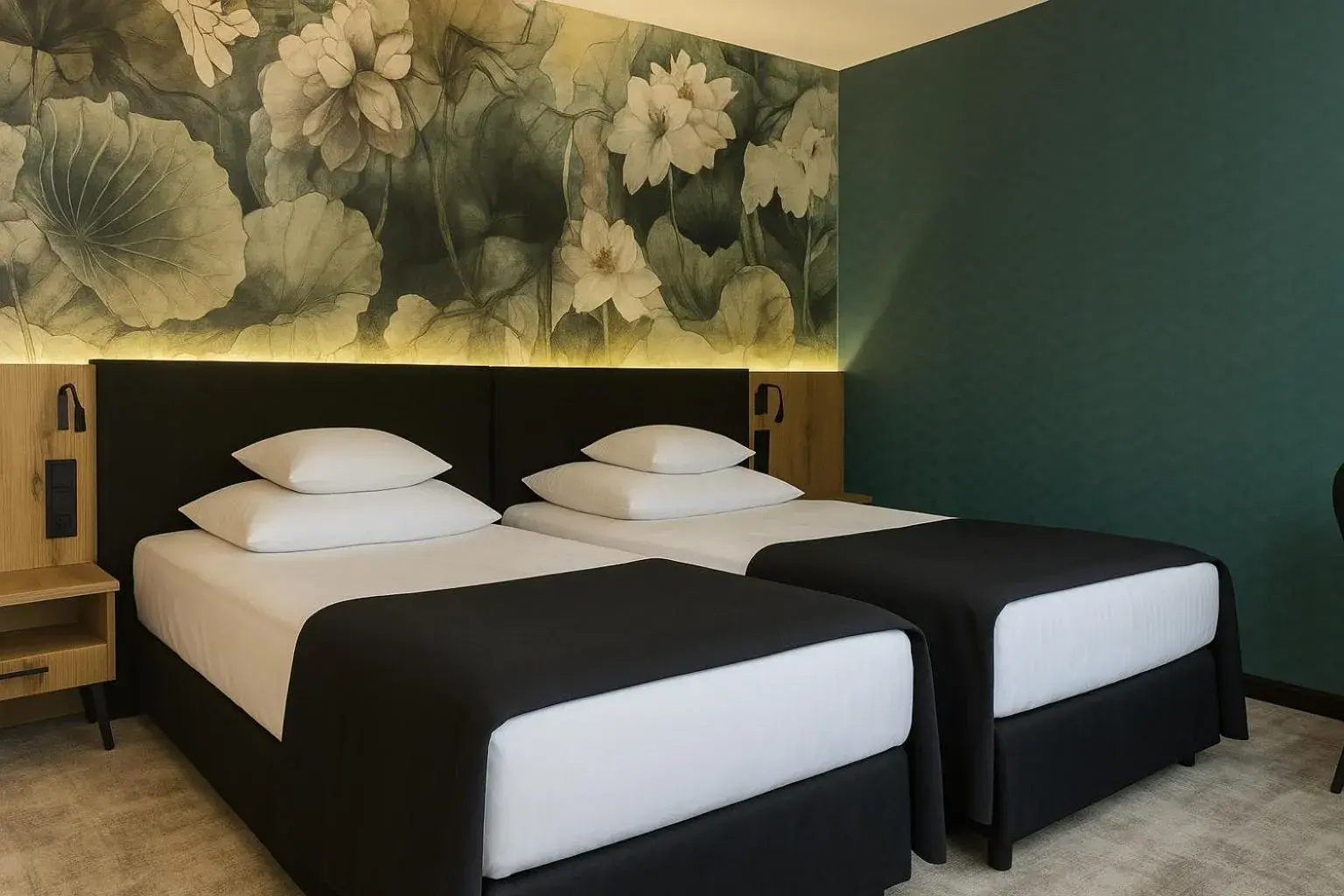 Bed in Hotel Pałac Poledno Bed in Hotel Pałac Poledno