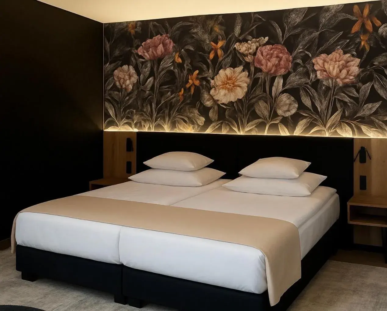 Bed in Hotel Pałac Poledno Bed in Hotel Pałac Poledno