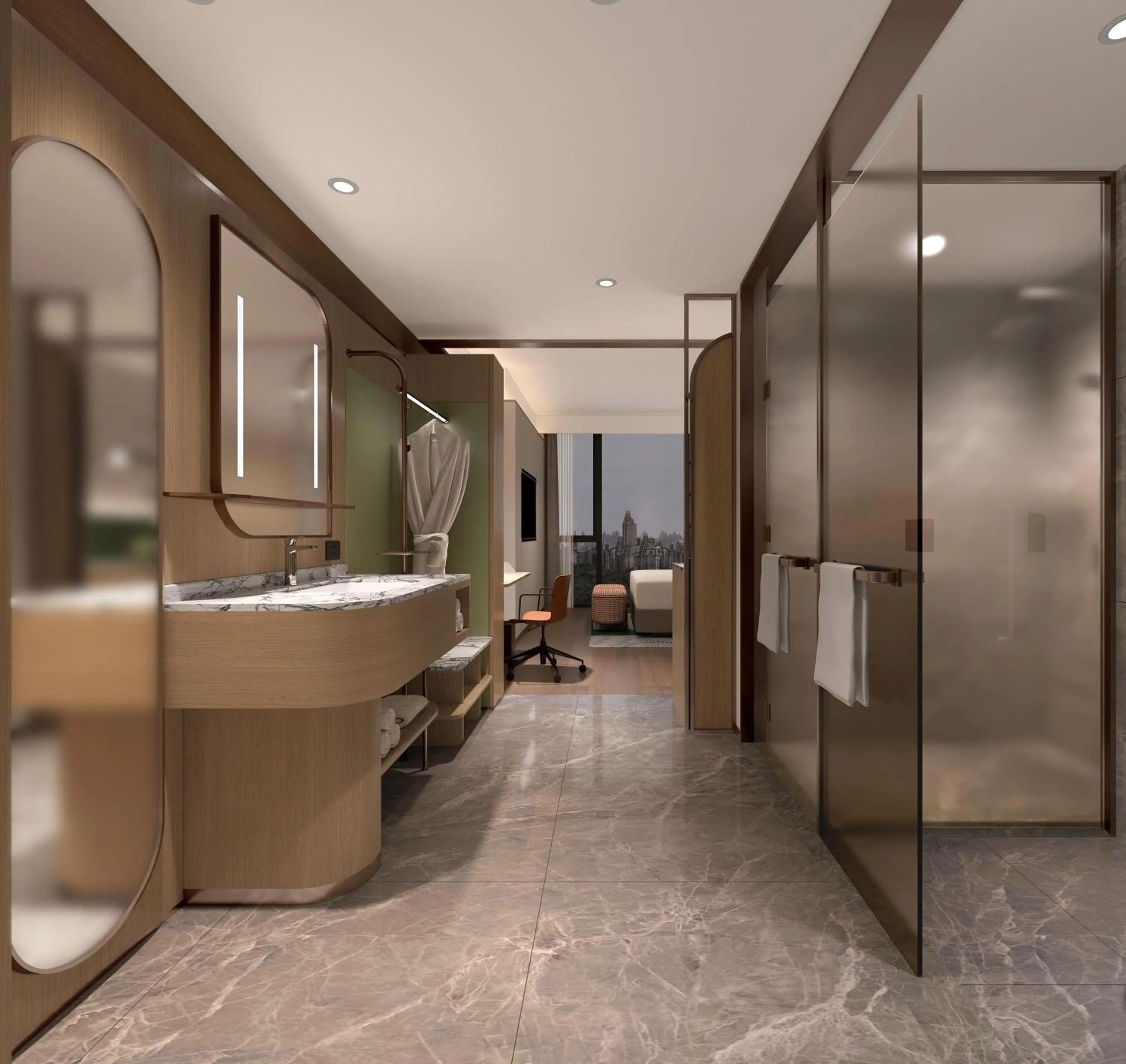 Bathroom in Hilton Garden Inn Beijing Fengtai Xinxiang Building