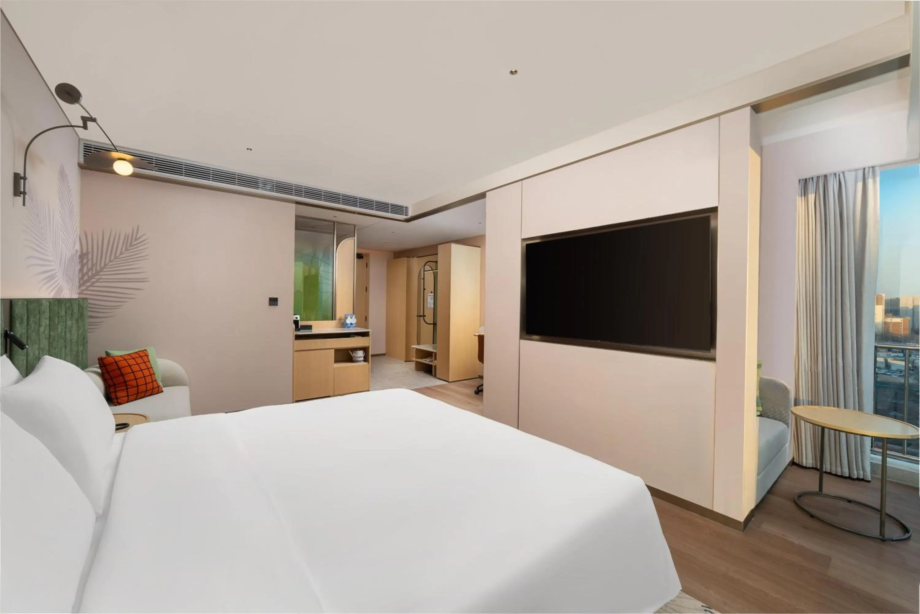 Bed in Hilton Garden Inn Beijing Fengtai Xinxiang Building