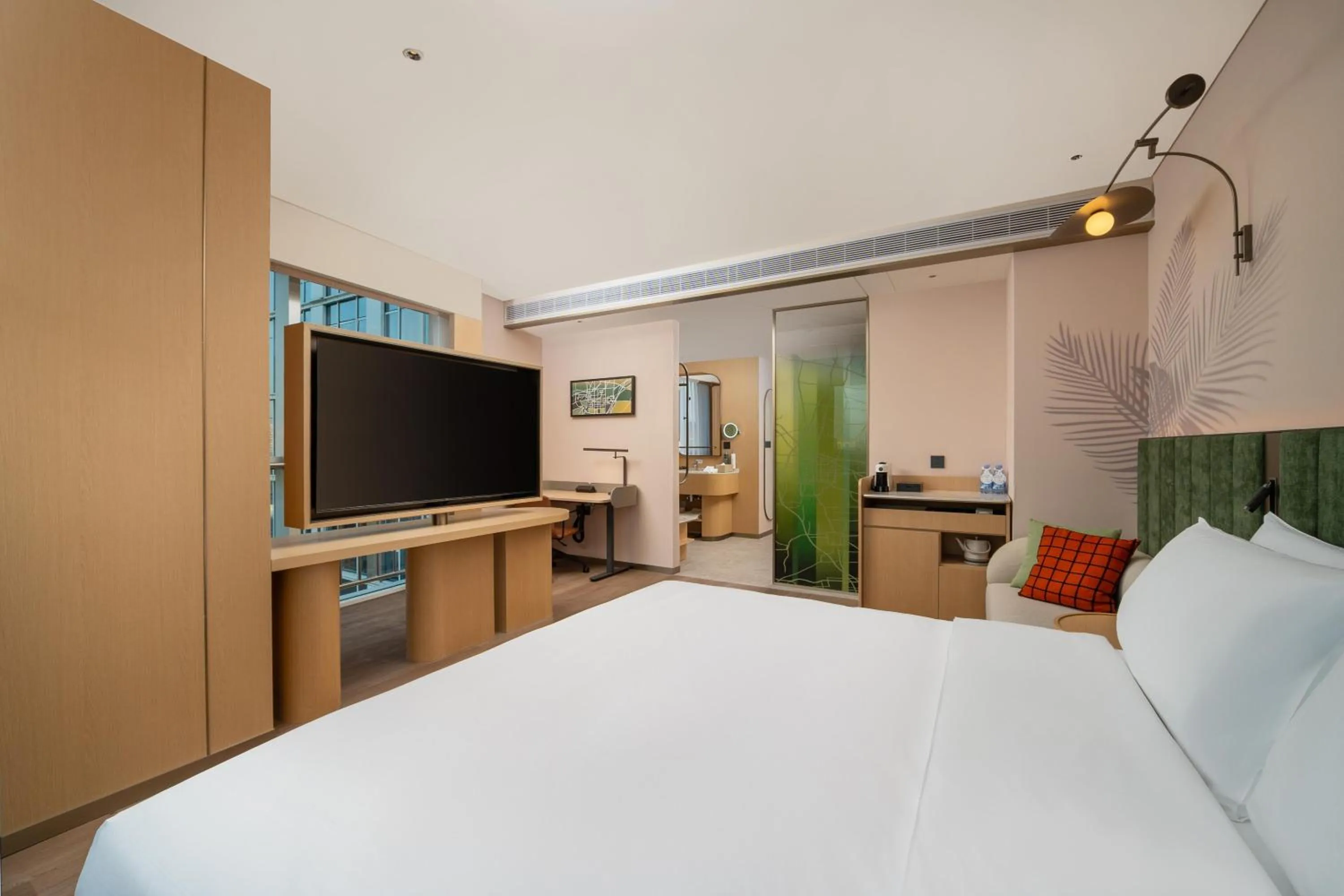 Bed in Hilton Garden Inn Beijing Fengtai Xinxiang Building