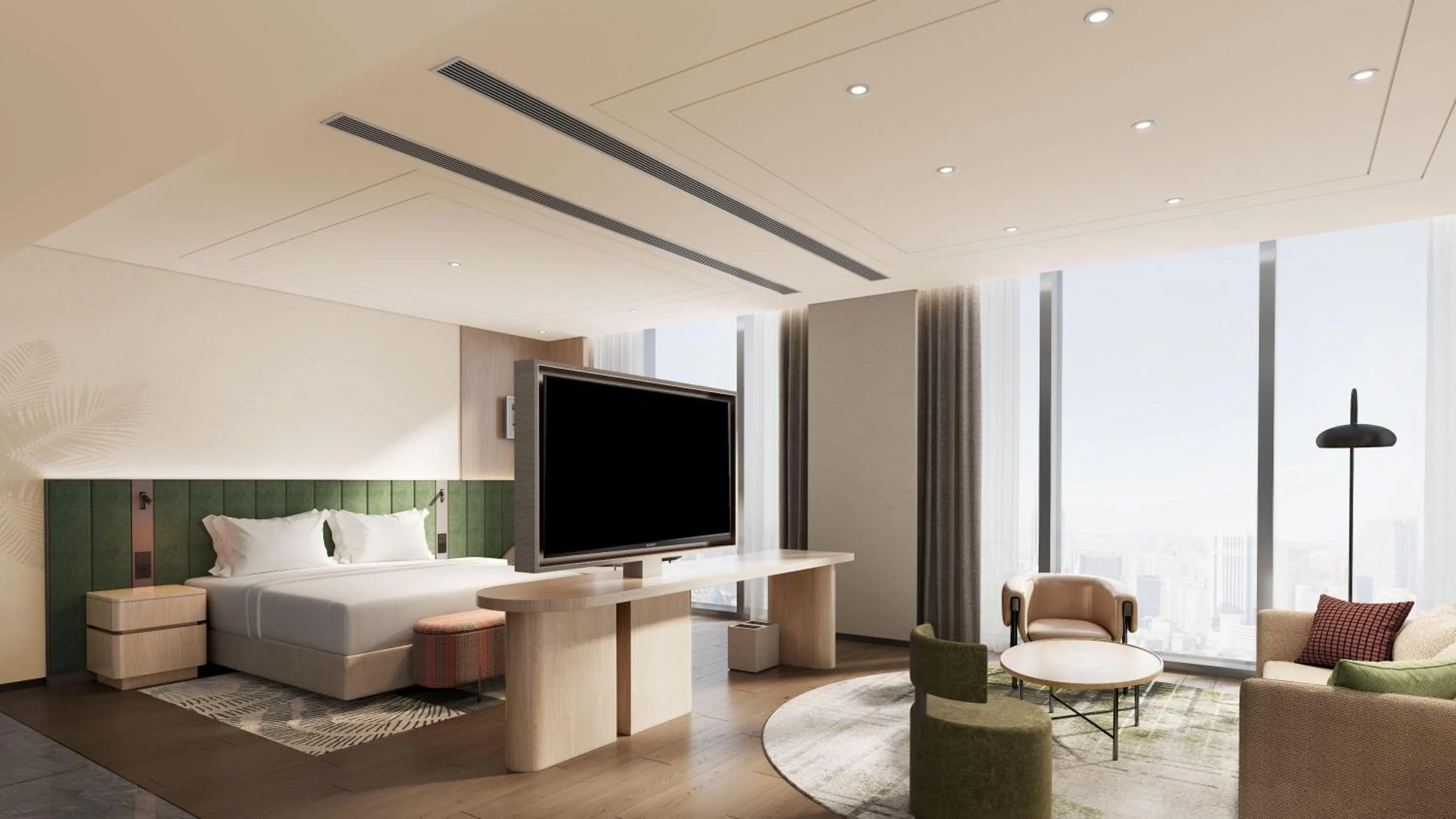 Living room in Hilton Garden Inn Beijing Fengtai Xinxiang Building