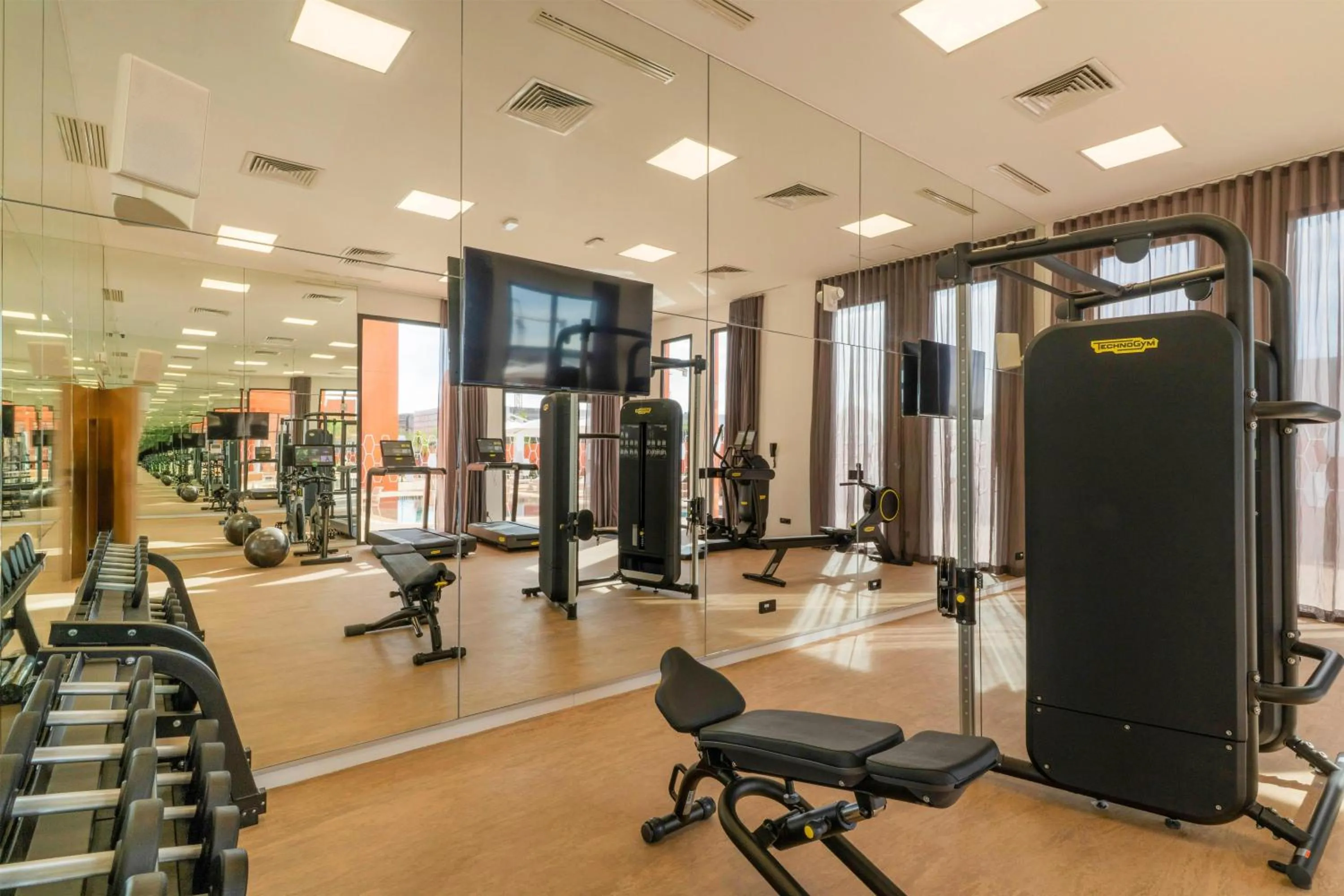 Fitness centre/facilities in Hampton By Hilton Ben Guerir