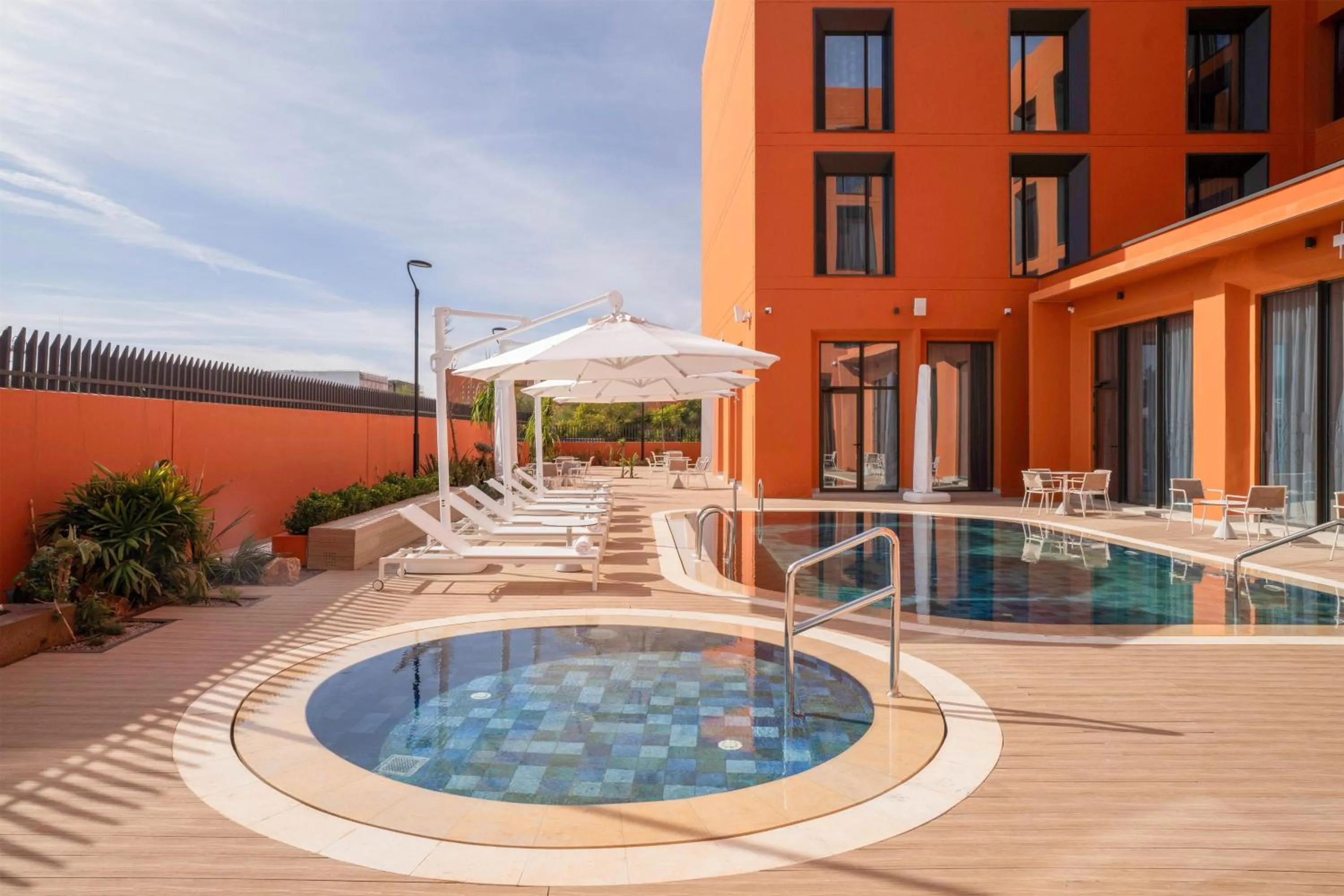 Pool view in Hampton By Hilton Ben Guerir