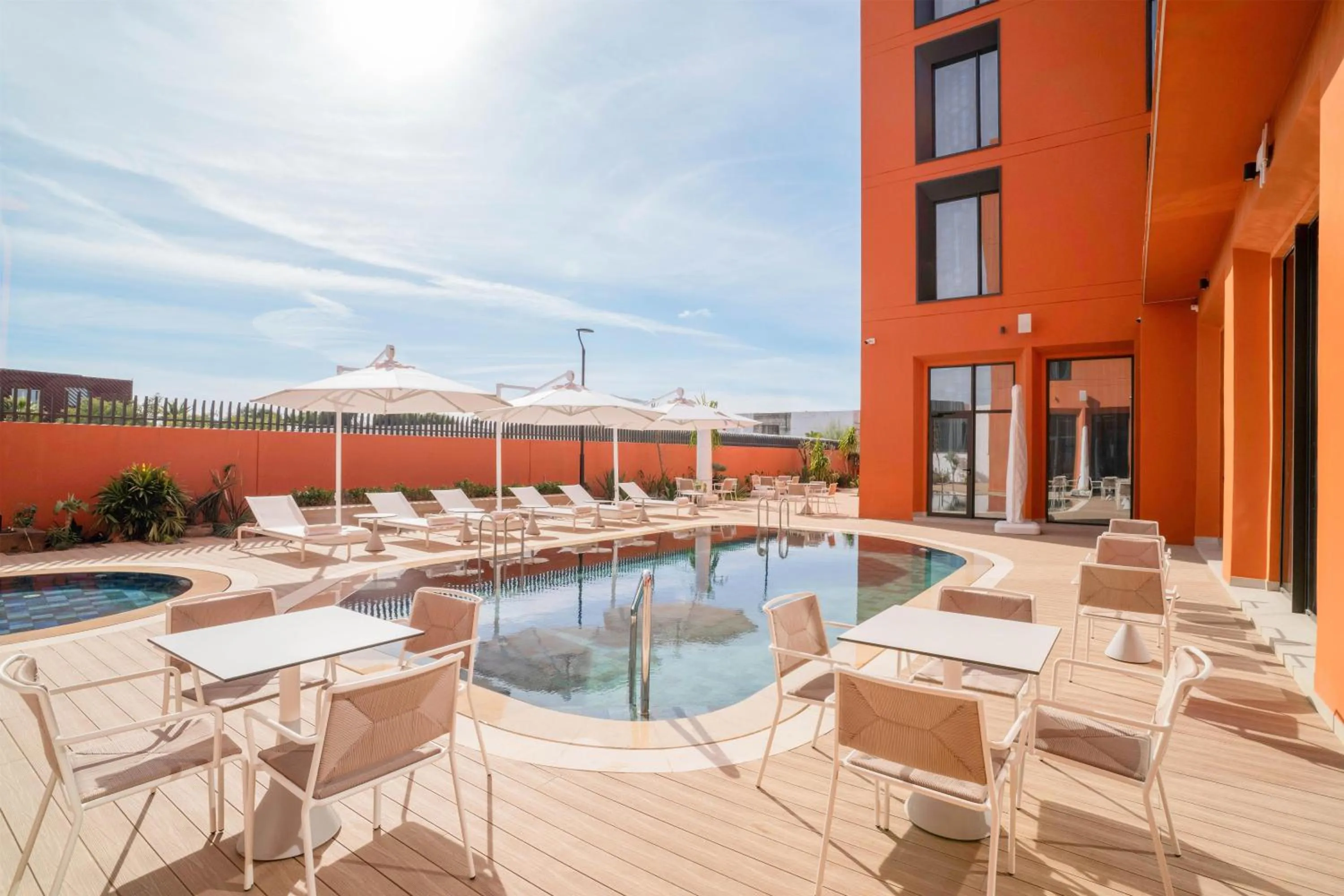 Pool view in Hampton By Hilton Ben Guerir