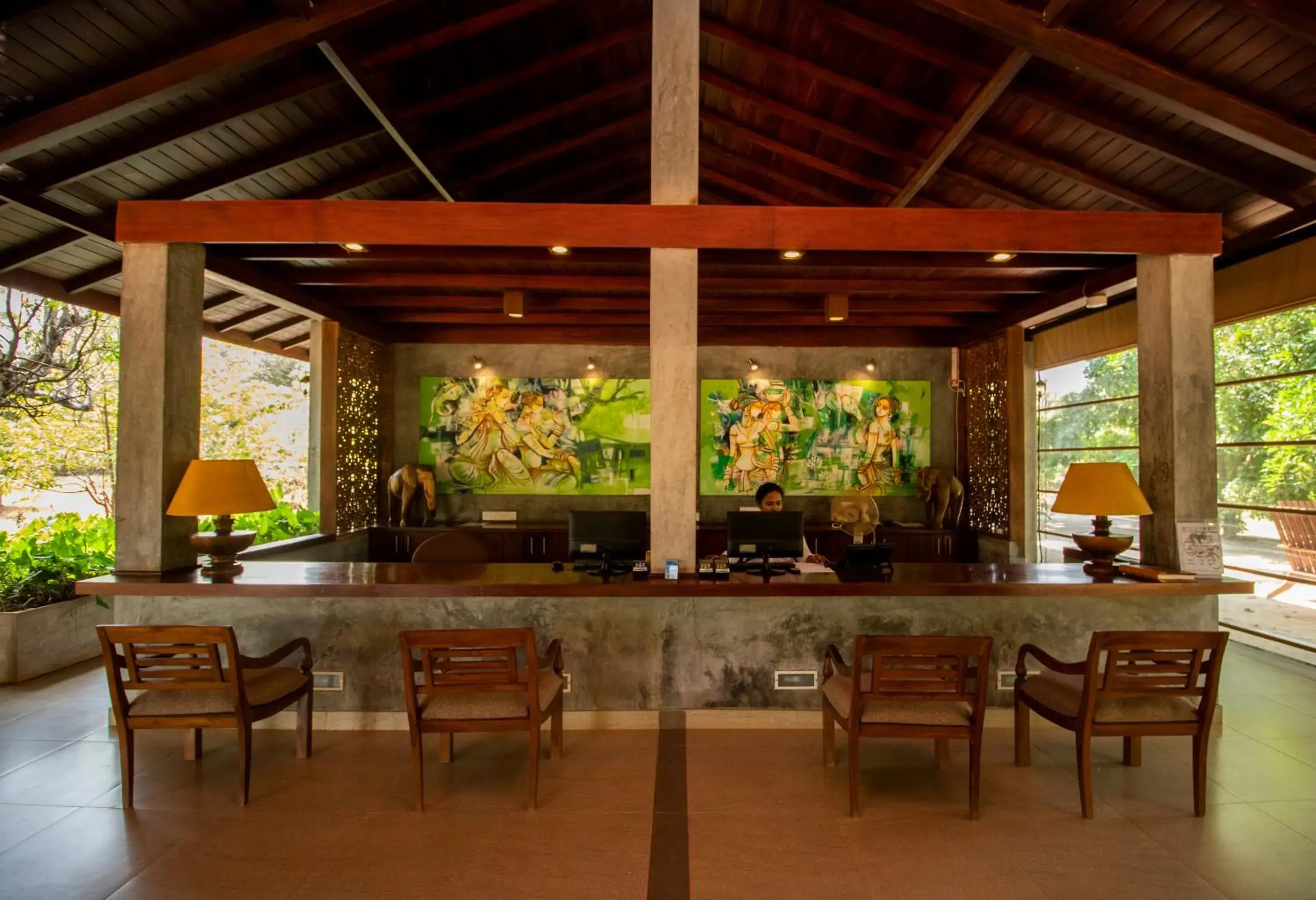 Lobby or reception in Amaara Forest Hotel Sigiriya Lobby or reception in Amaara Forest Hotel Sigiriya