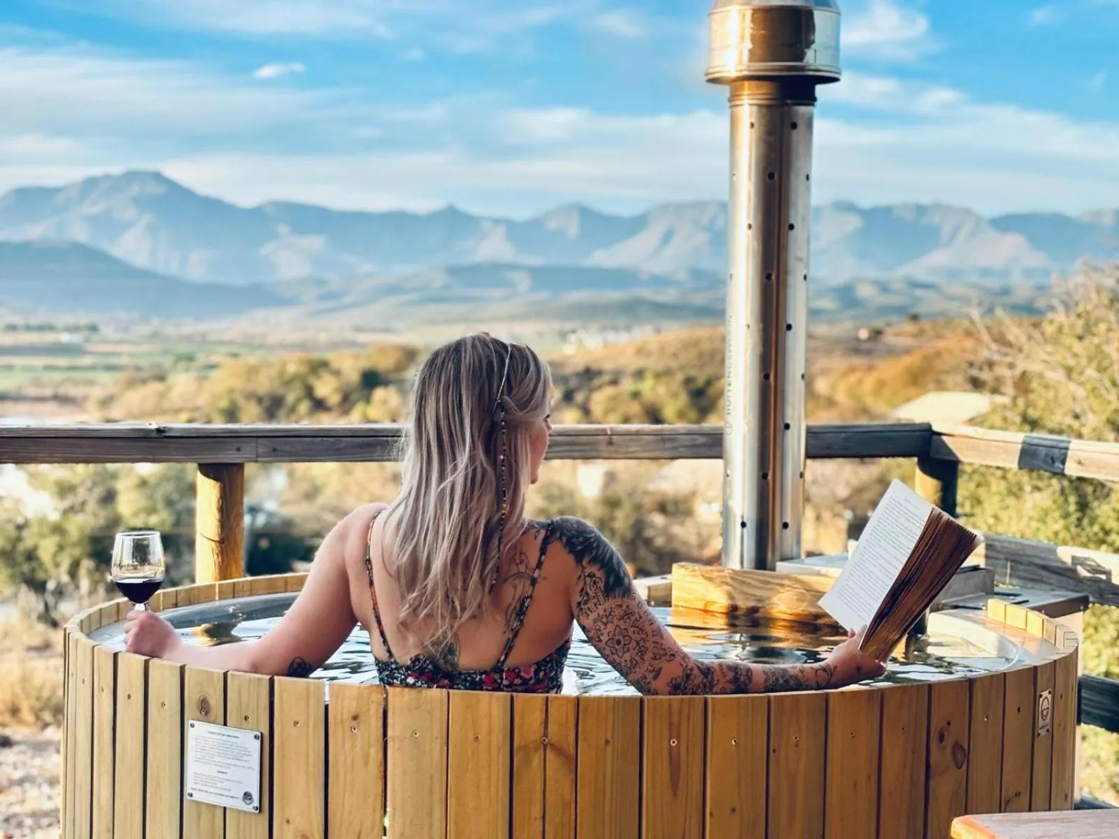 Patio in AfriCamps Klein Karoo