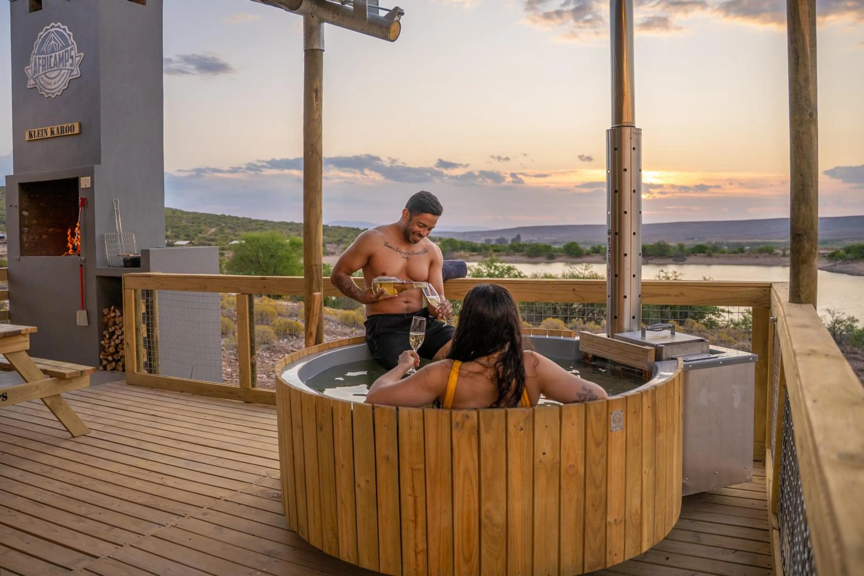 Hot Tub in AfriCamps Klein Karoo