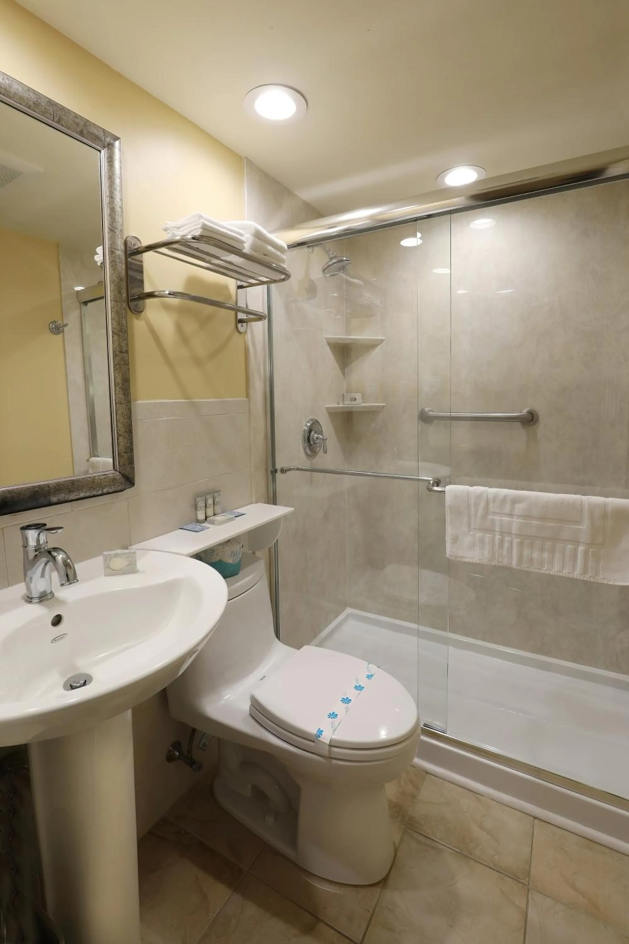 Bathroom in Fleur de Lis Beach Motel